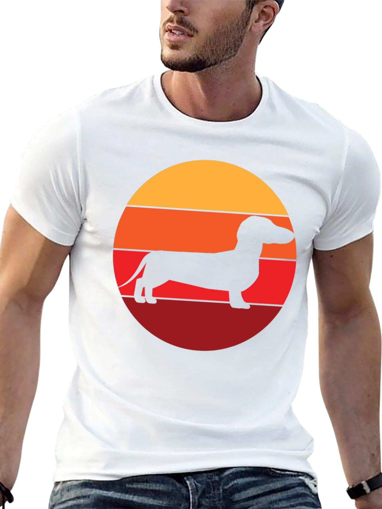 Dachshund Sunset Graphic Tee - Unisex