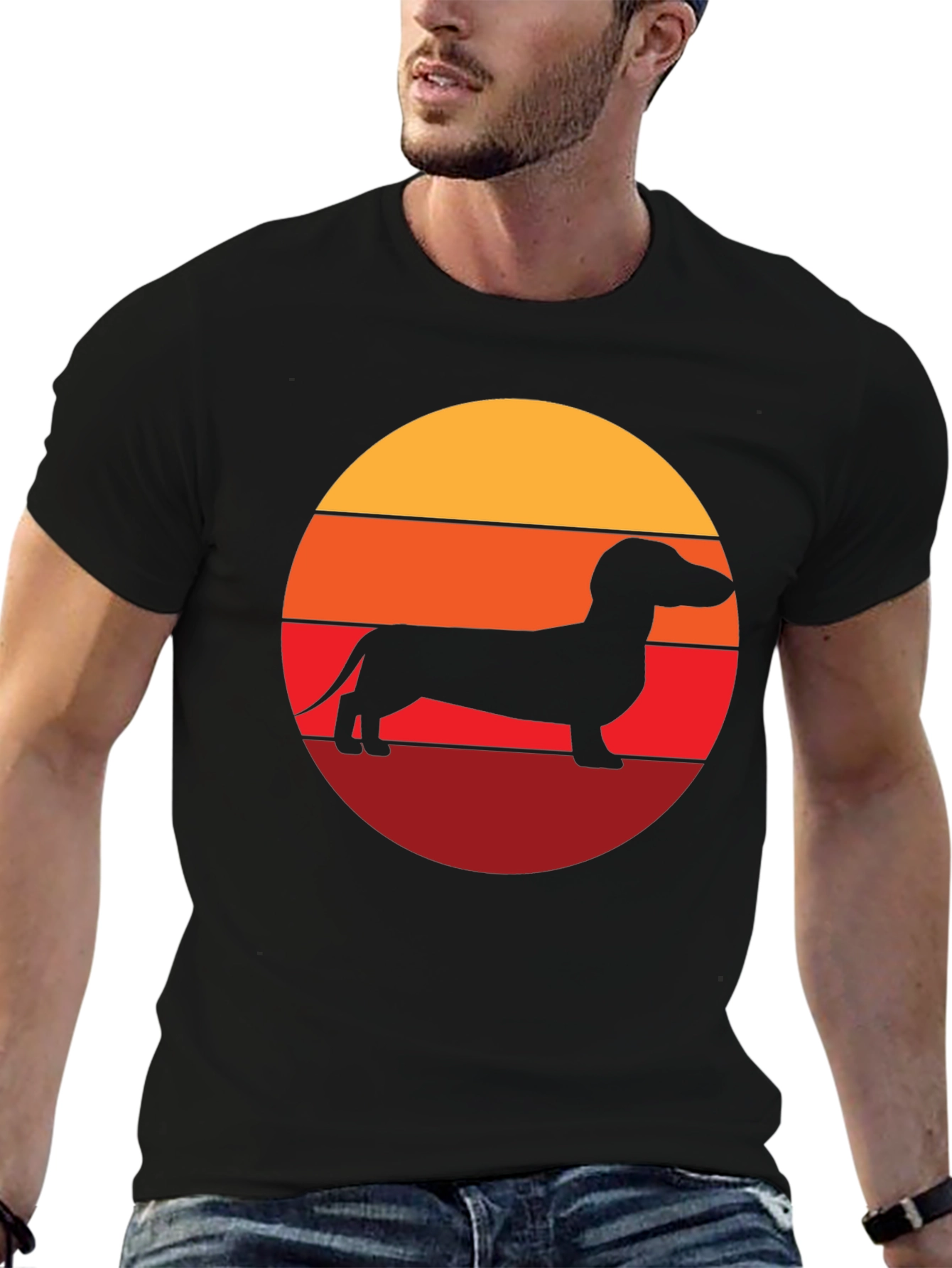 Dachshund Sunset Graphic Tee - Unisex