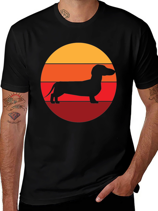 Dachshund Sunset Graphic Tee - Unisex