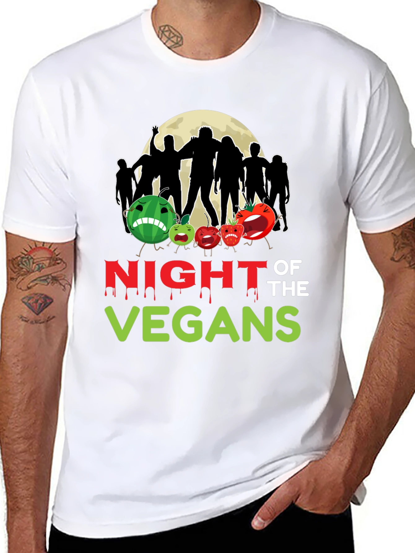 Night of the Vegans Graphic T-Shirt