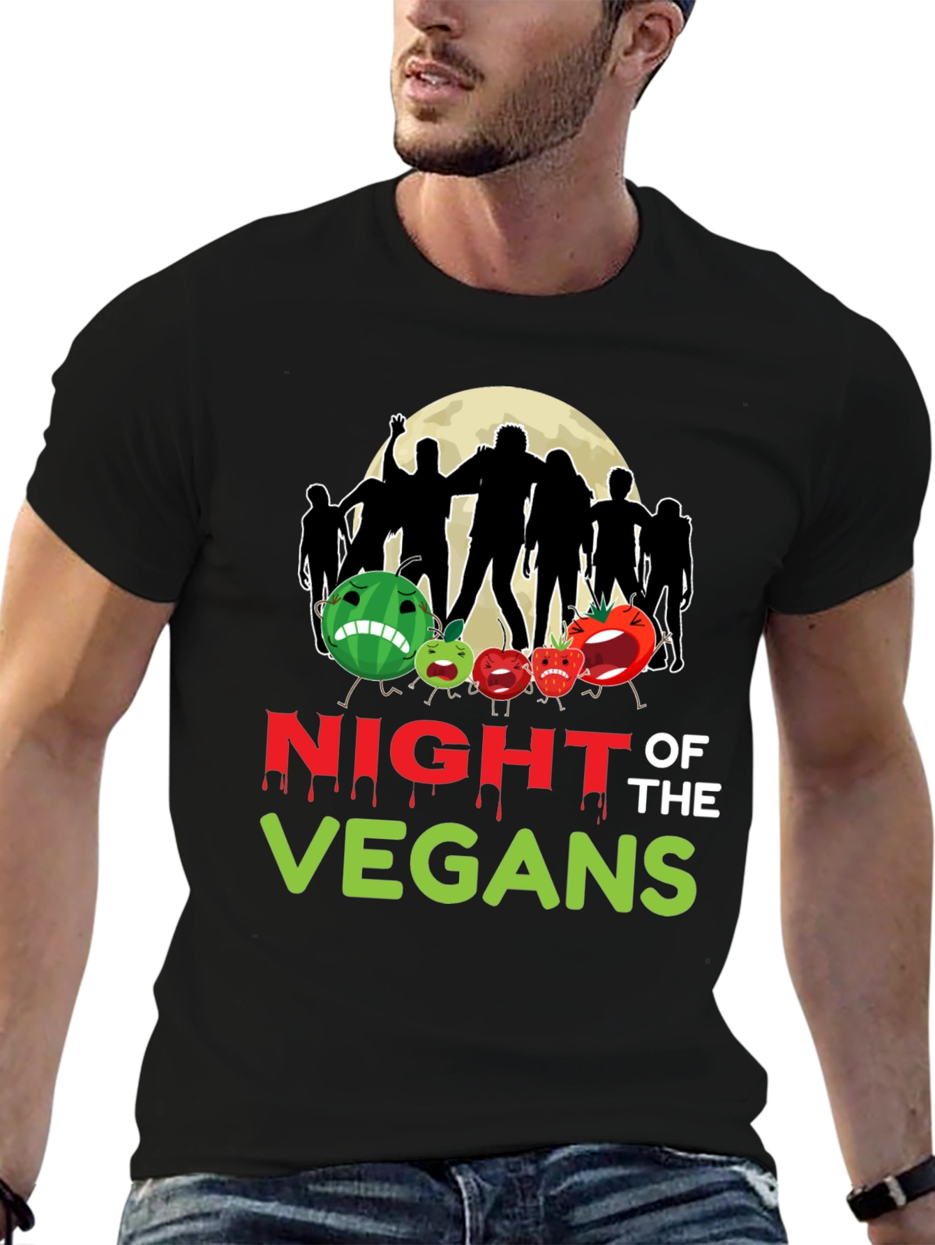 Night of the Vegans Graphic T-Shirt