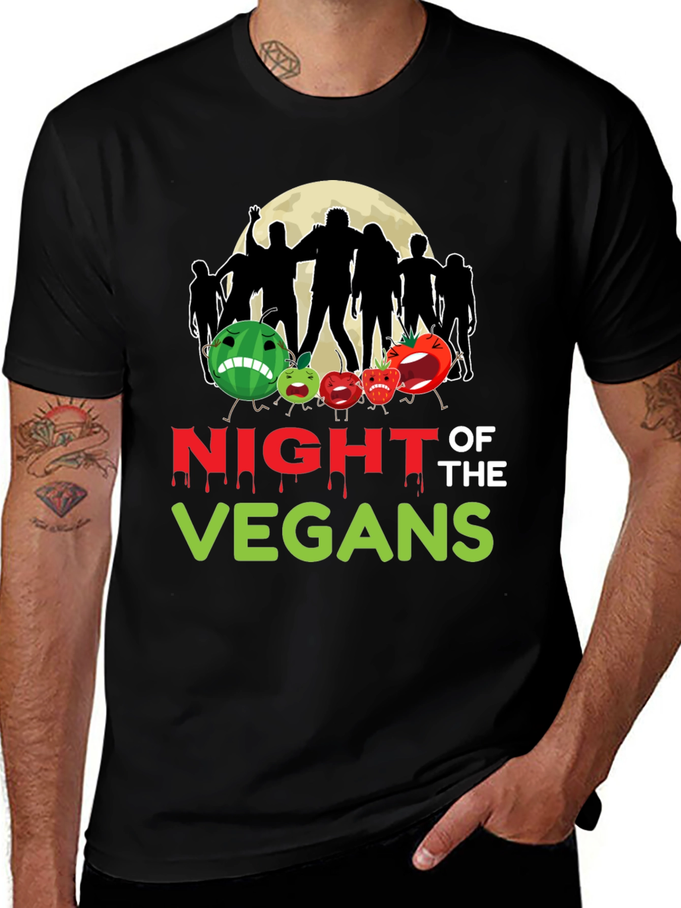 Night of the Vegans Graphic T-Shirt