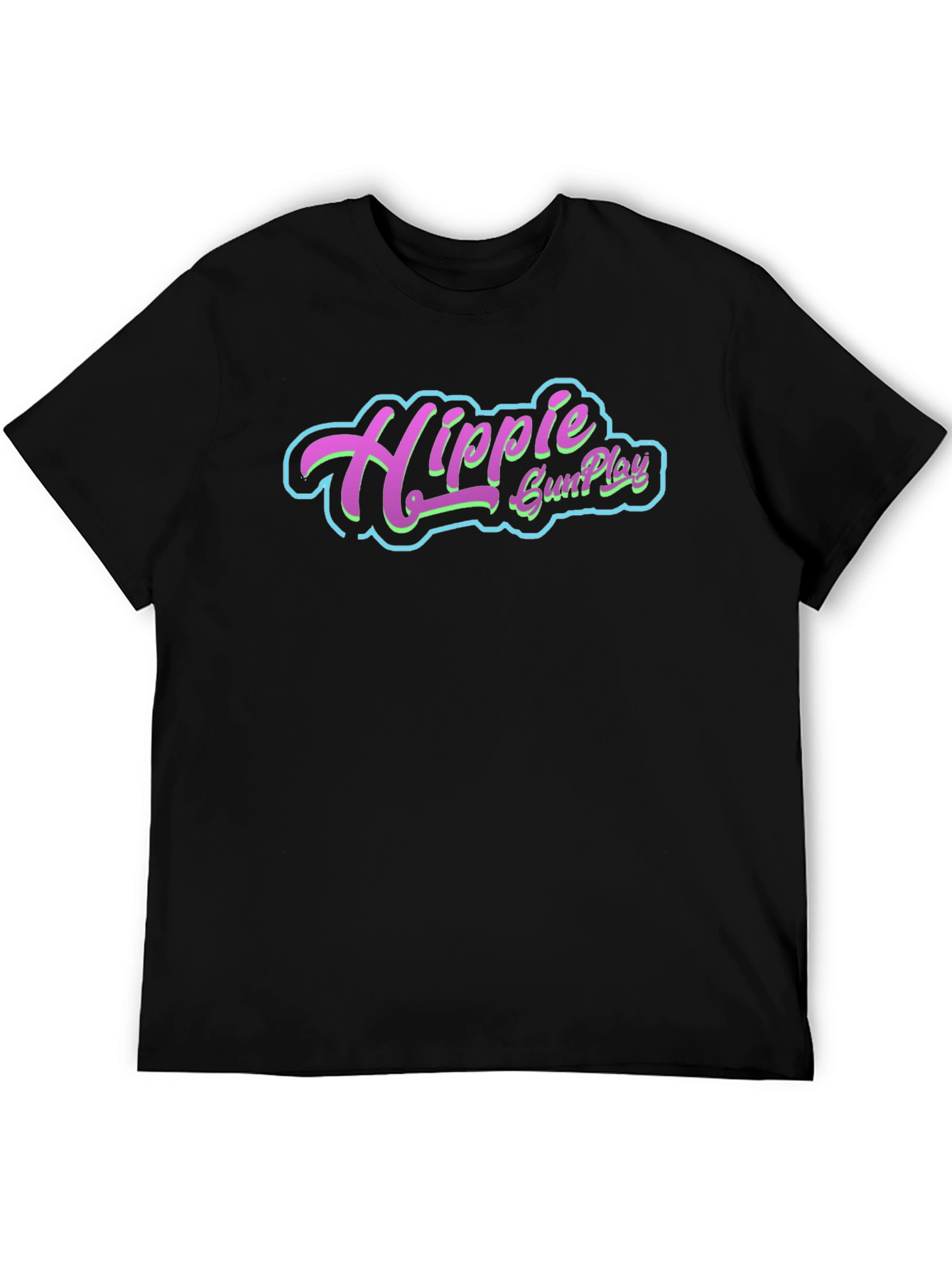 Hippie GunPlay Graphic Tee - Black