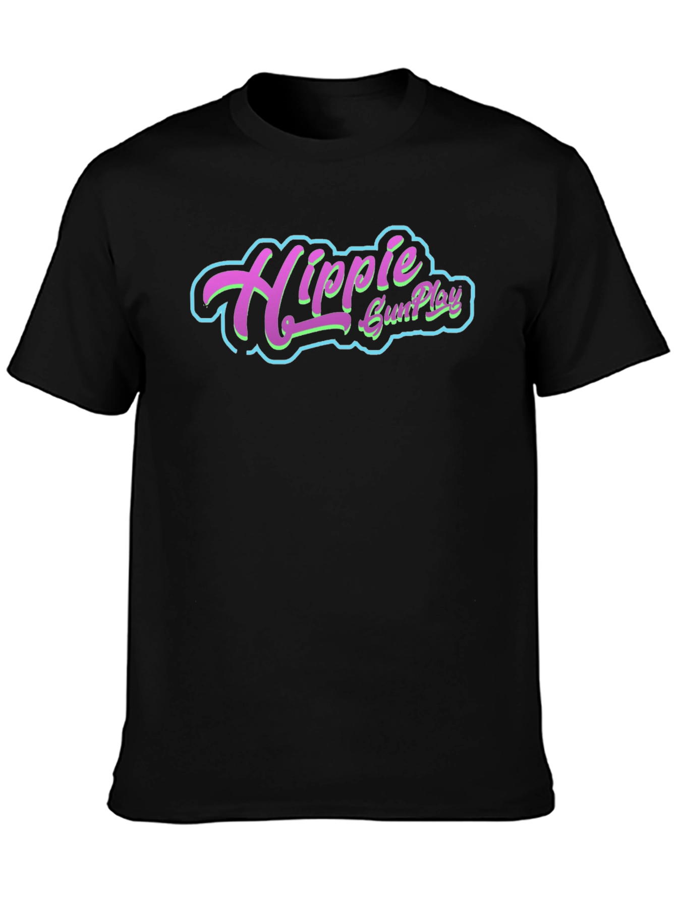 Hippie GunPlay Graphic Tee - Black
