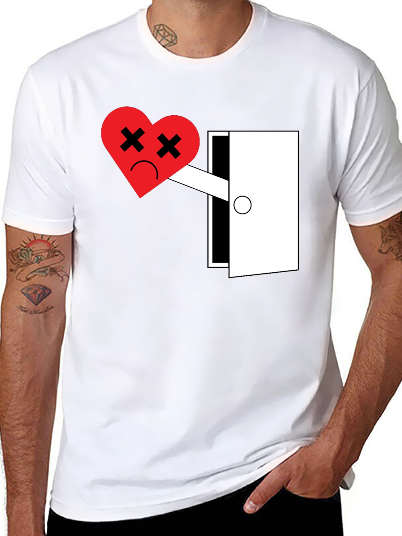 Heartbreak Tee - Funny Graphic T-Shirt for Men