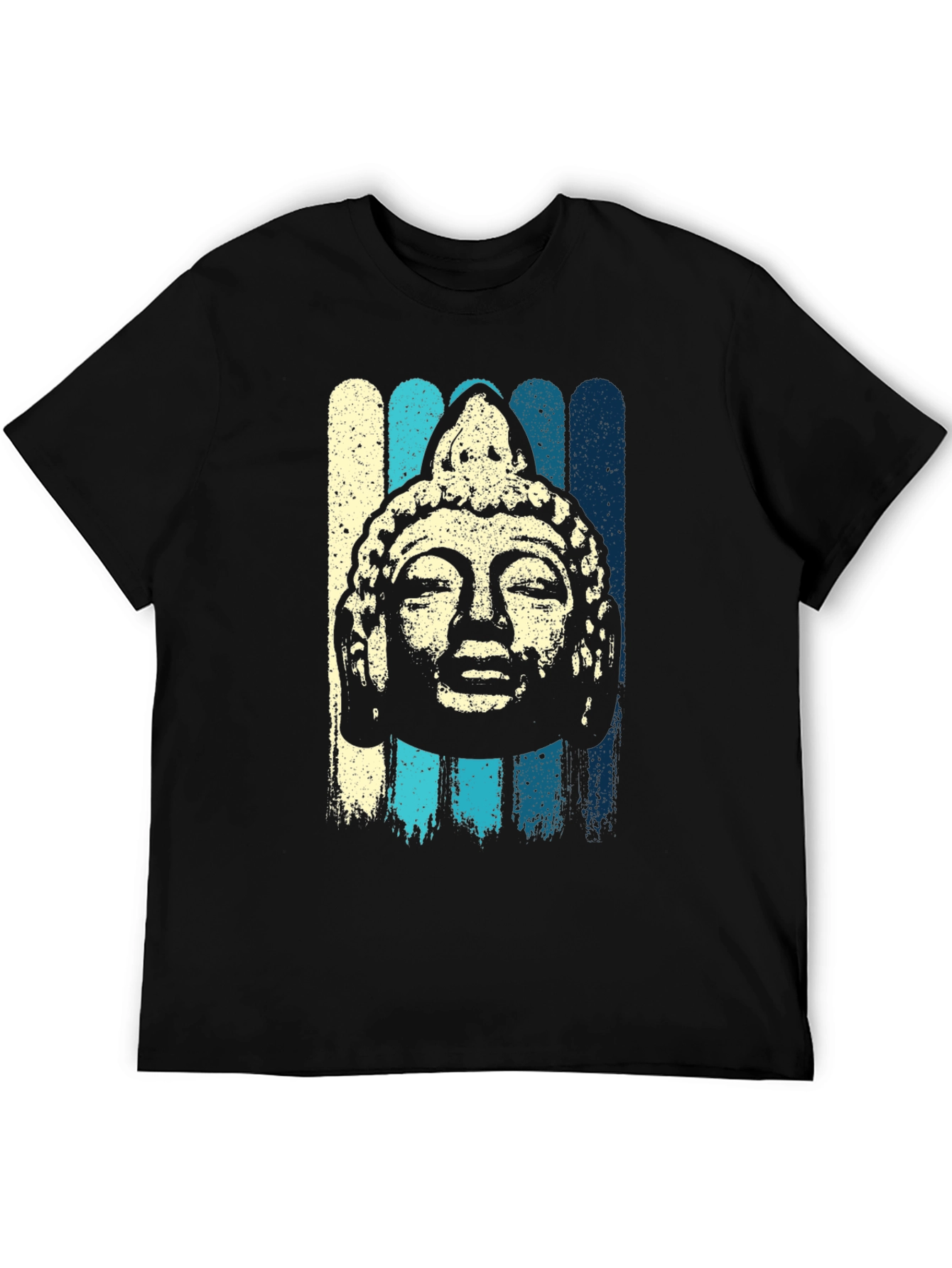 Buddha Head Graphic T-Shirt - Relaxed Fit