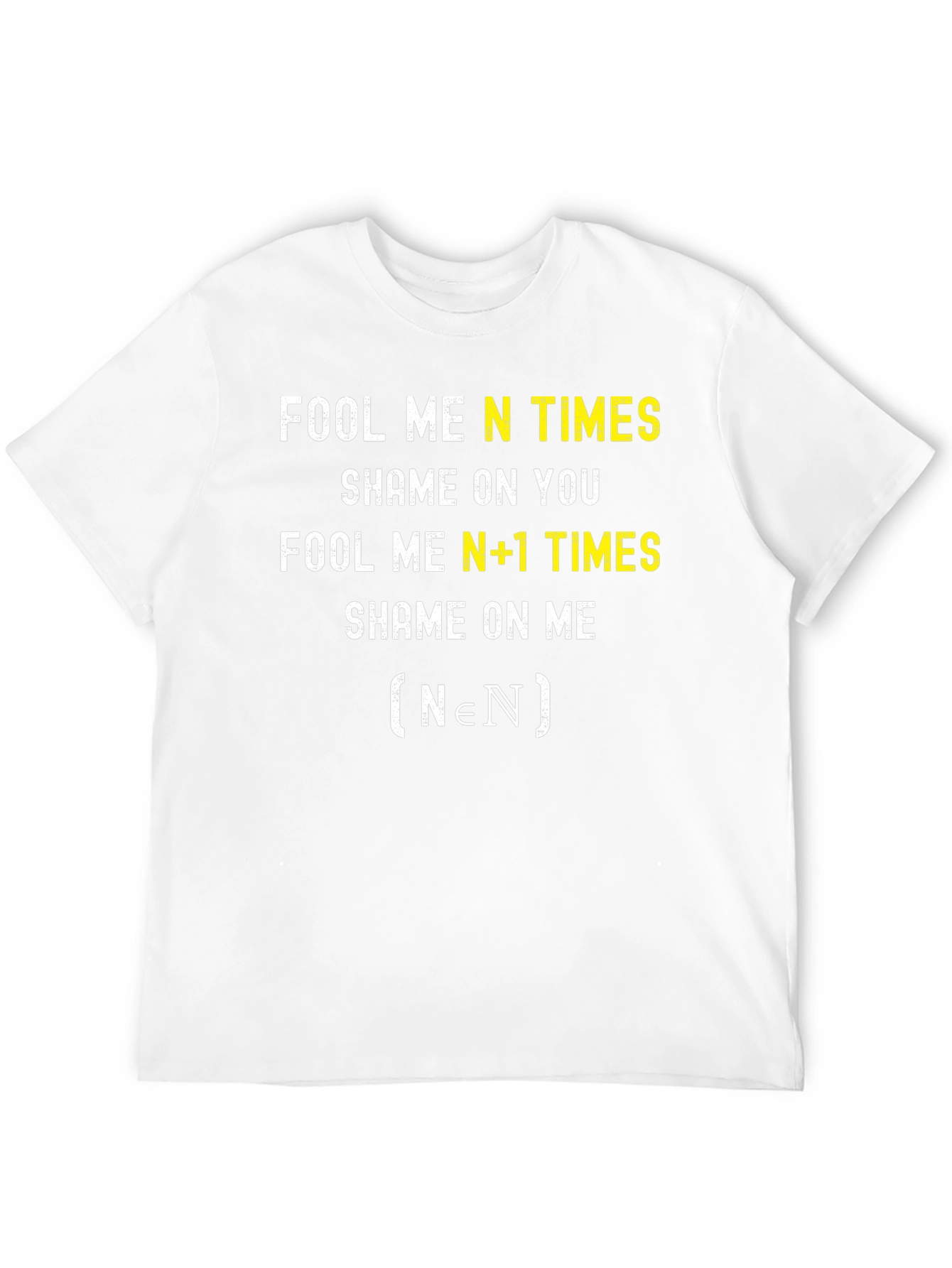 Fool Me N Times Math Geek T-Shirt