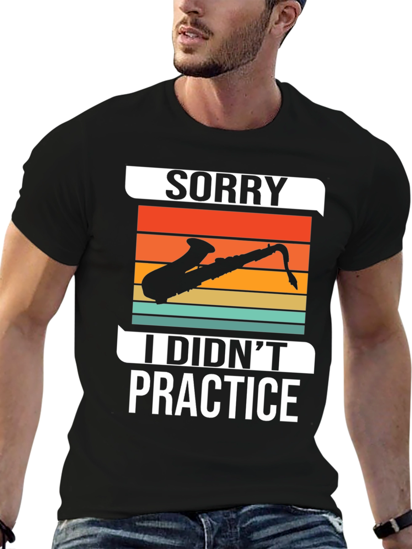 Sorry I Didnt Practice Saxophone Graphic Tee