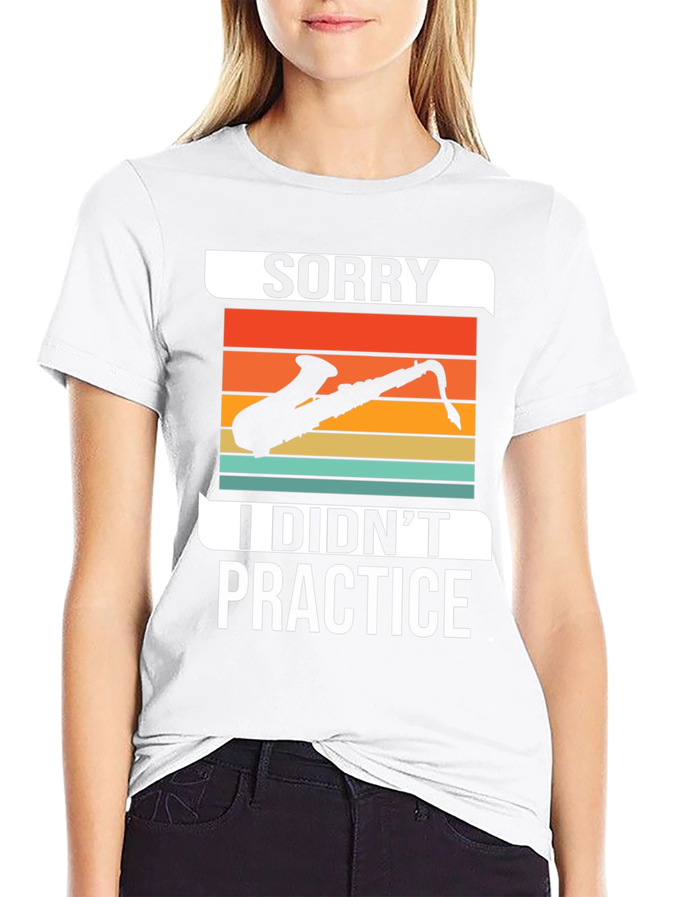 Sorry I Didnt Practice Saxophone Graphic Tee