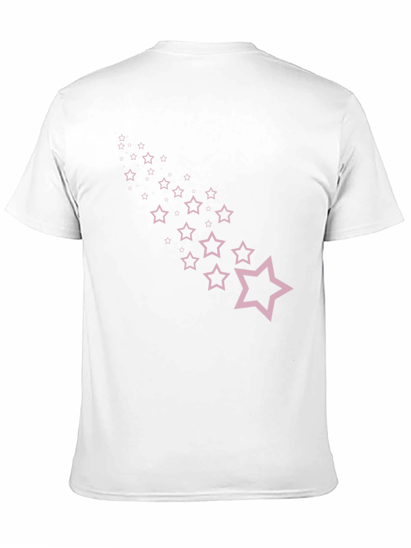Stylish Black Tee with Star Trail Design