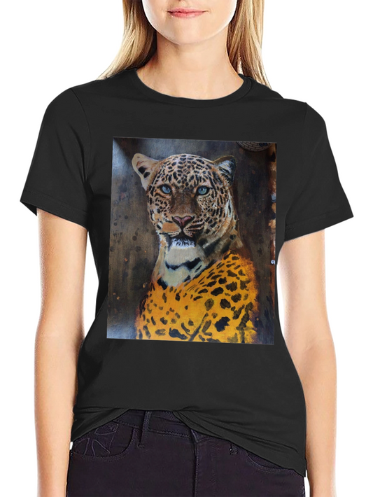 Jaguar Graphic Print Black T-Shirt
