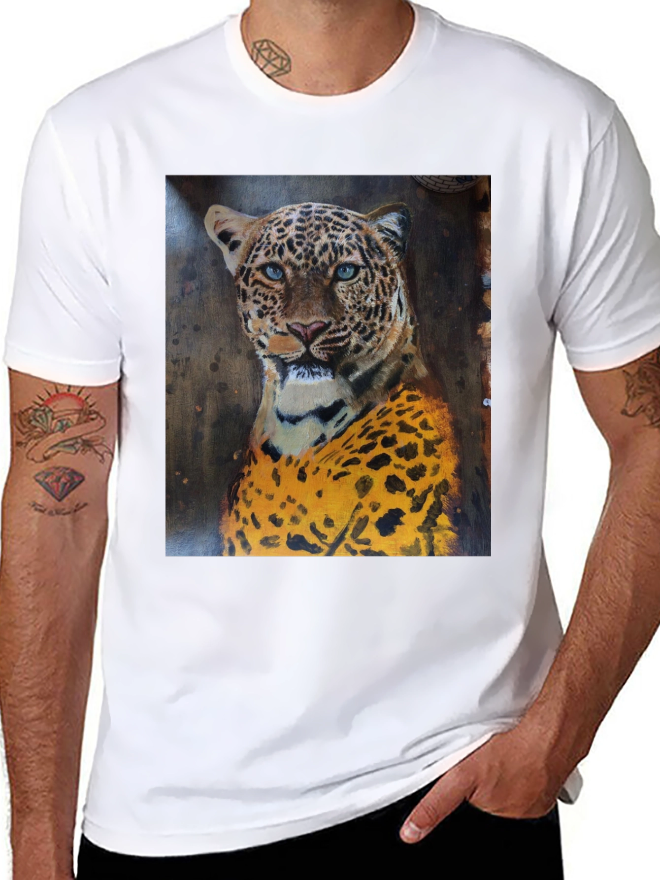 Jaguar Graphic Print Black T-Shirt