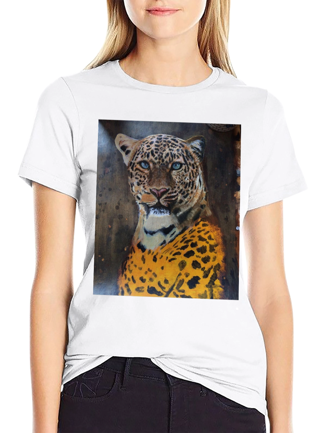 Jaguar Graphic Print Black T-Shirt