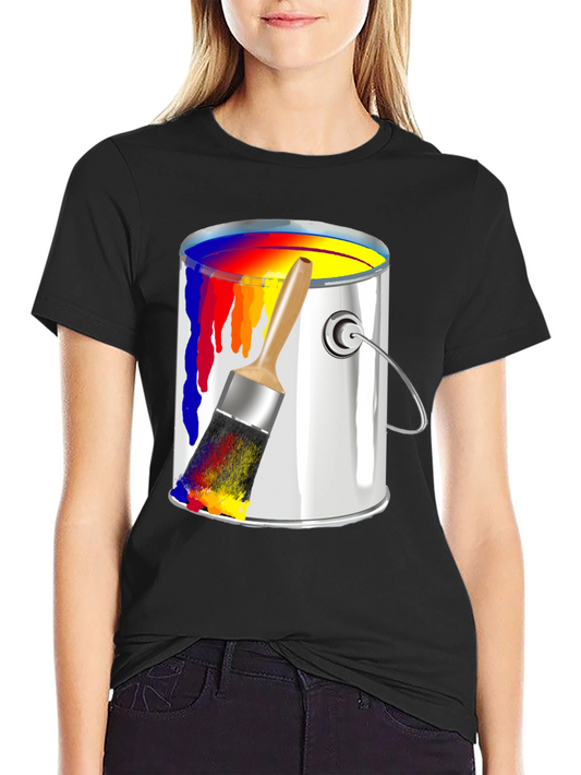 Paint Can T-Shirt - Colorful Artistic Design