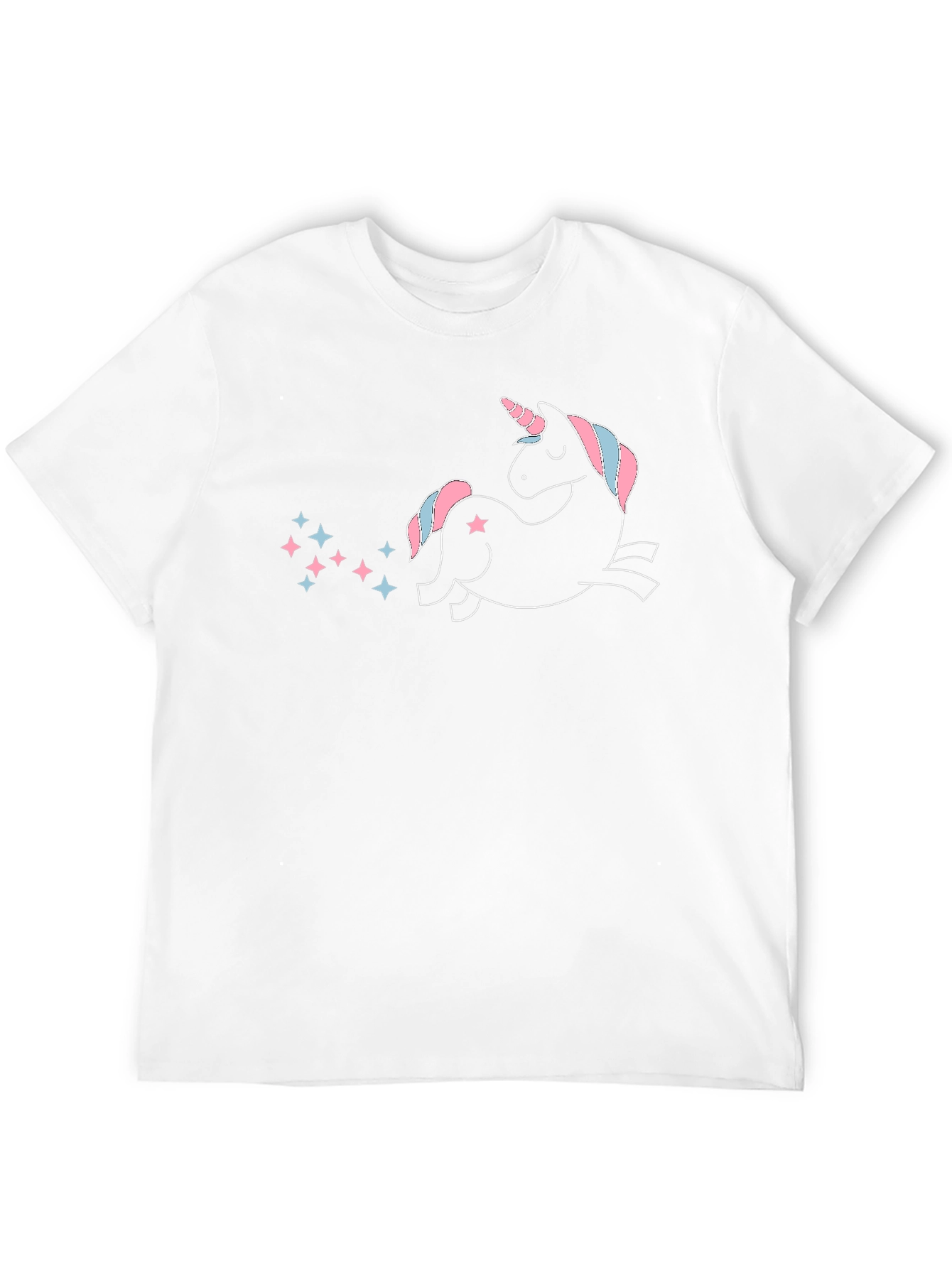 Unicorn Star Trail Black T-Shirt