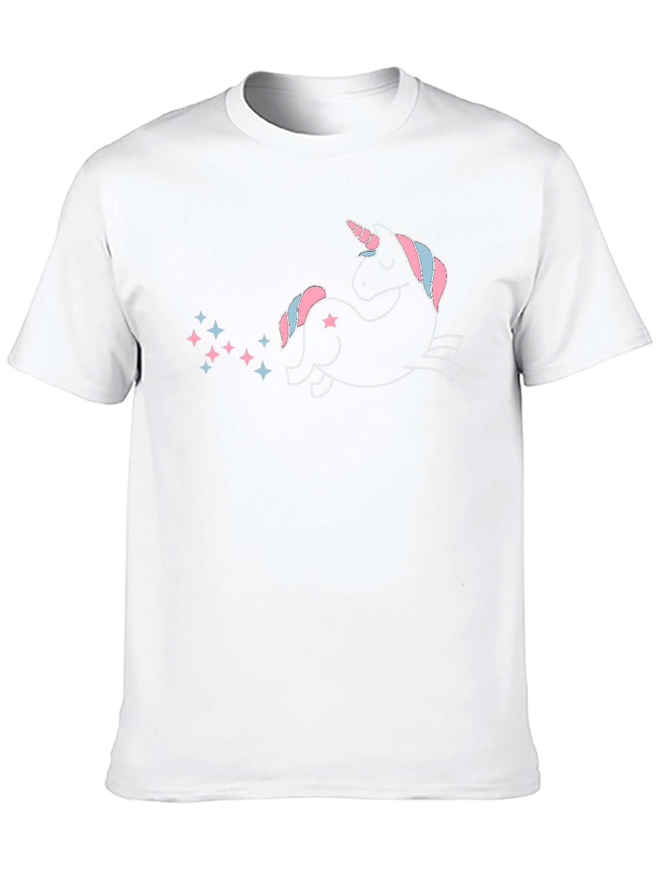 Unicorn Star Trail Black T-Shirt