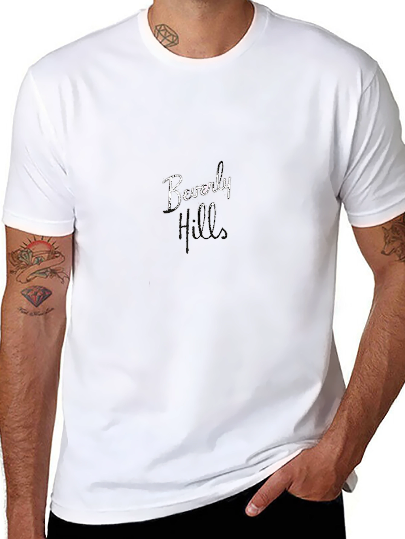 Beverly Hills Black Graphic Tee