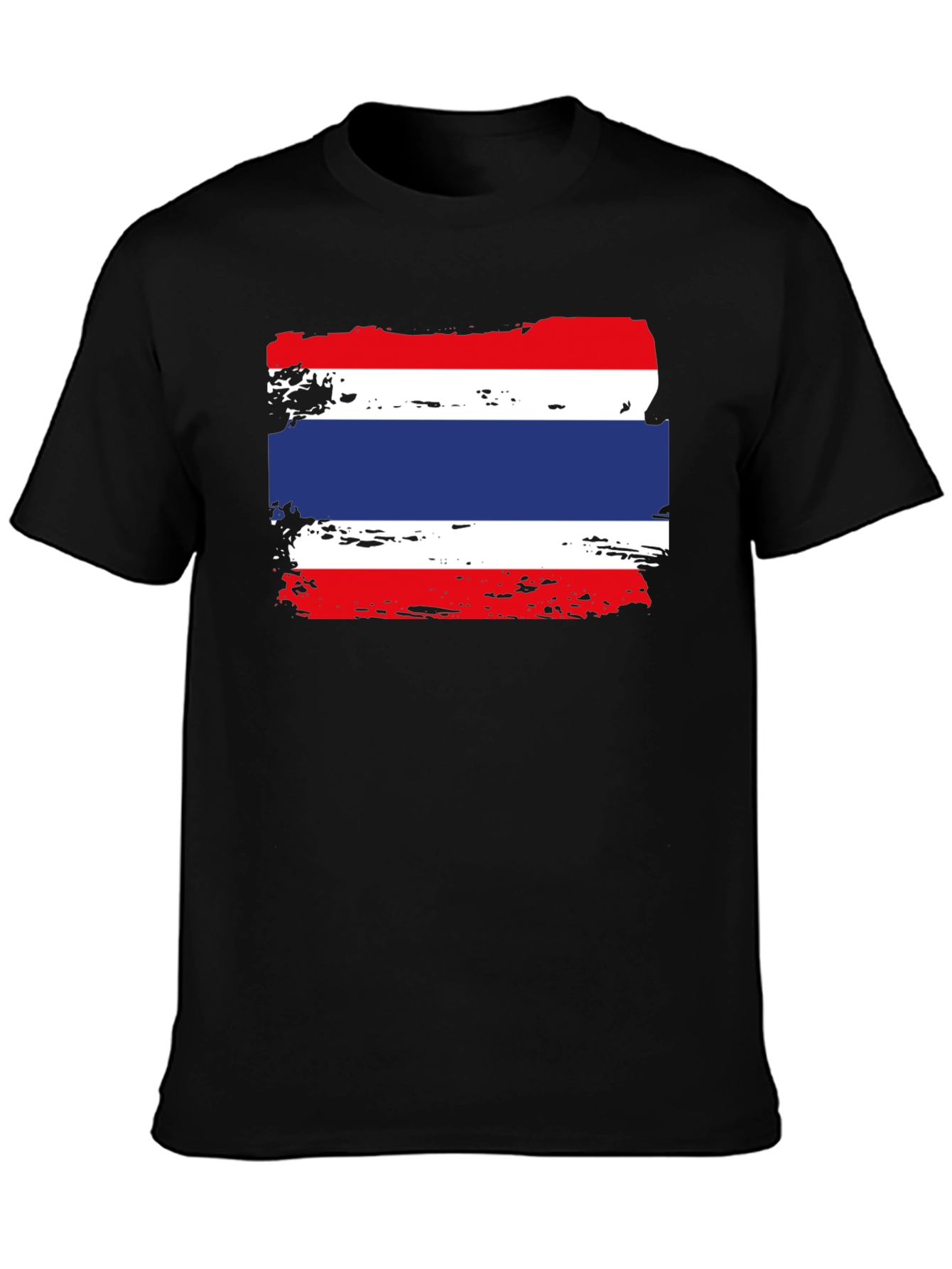 Thailand Flag T-Shirt - Distressed Grunge Graphic Tee