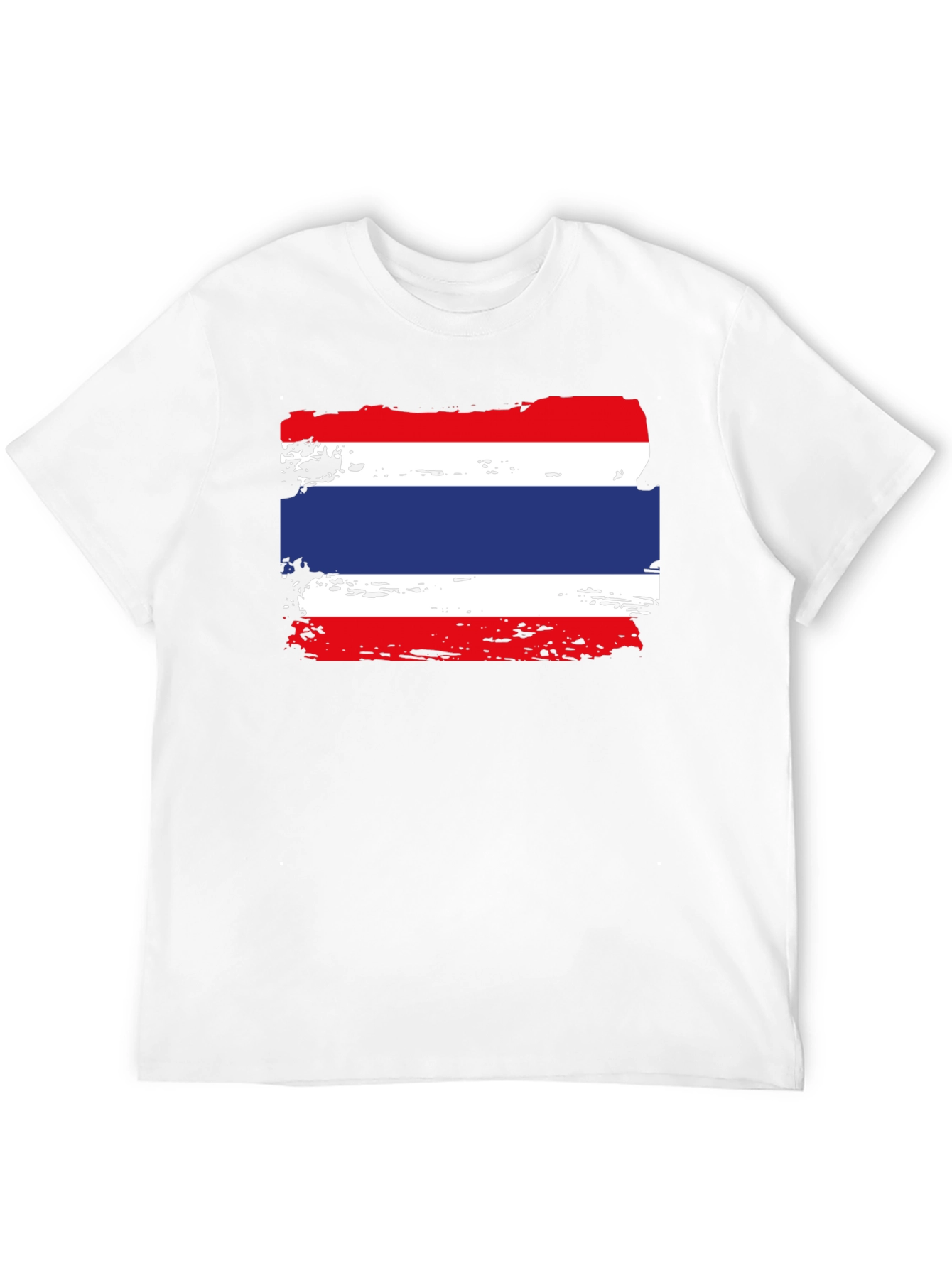 Thailand Flag T-Shirt - Distressed Grunge Graphic Tee