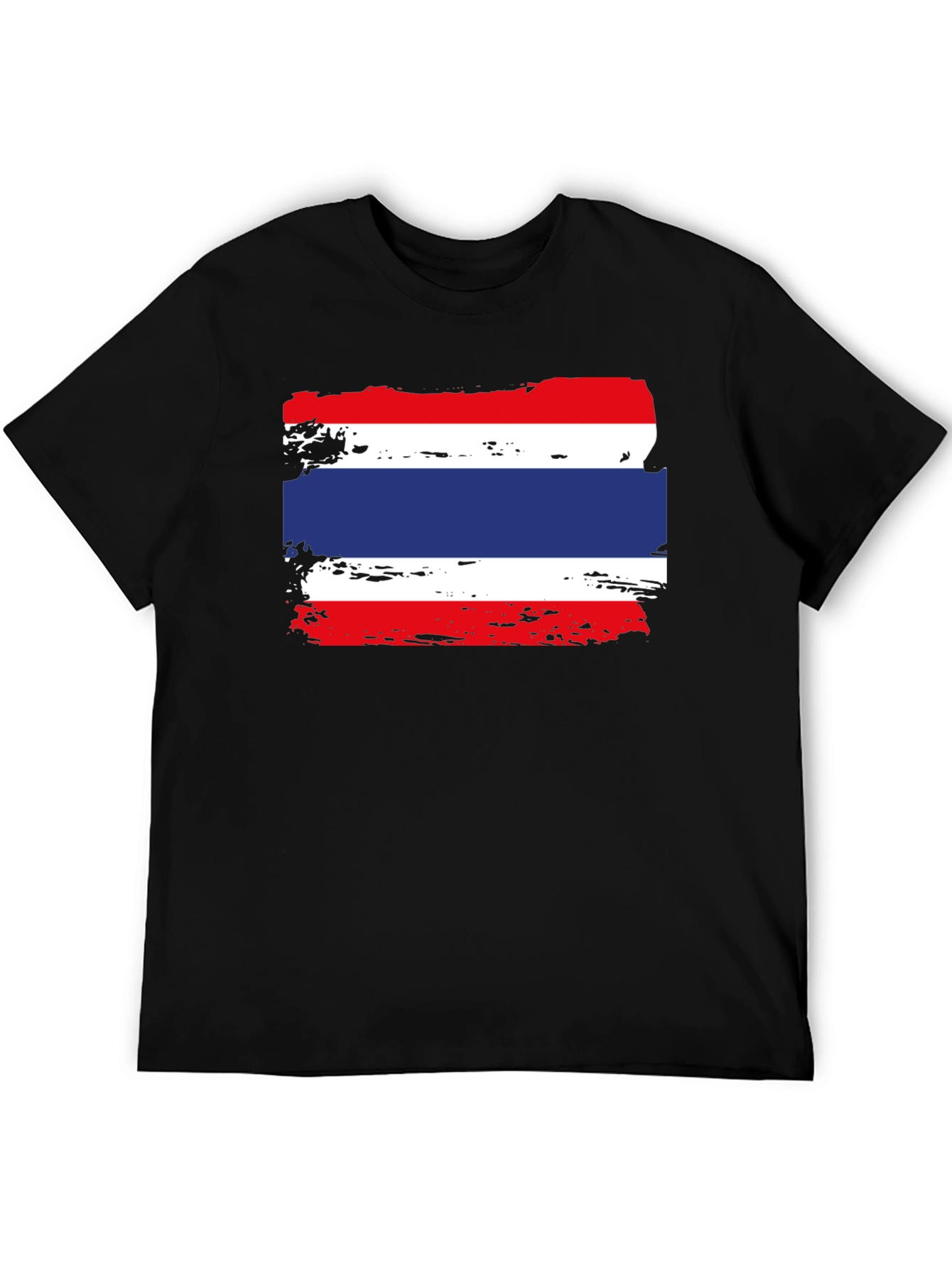 Thailand Flag T-Shirt - Distressed Grunge Graphic Tee