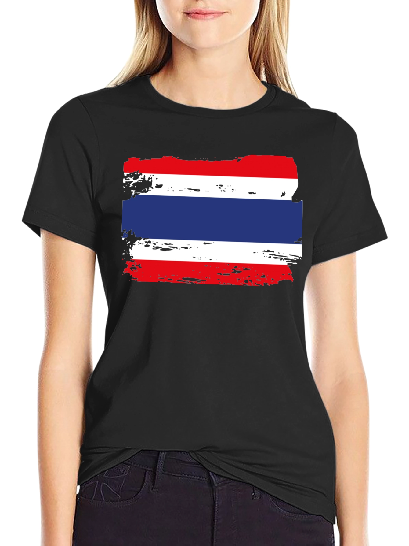 Thailand Flag T-Shirt - Distressed Grunge Graphic Tee