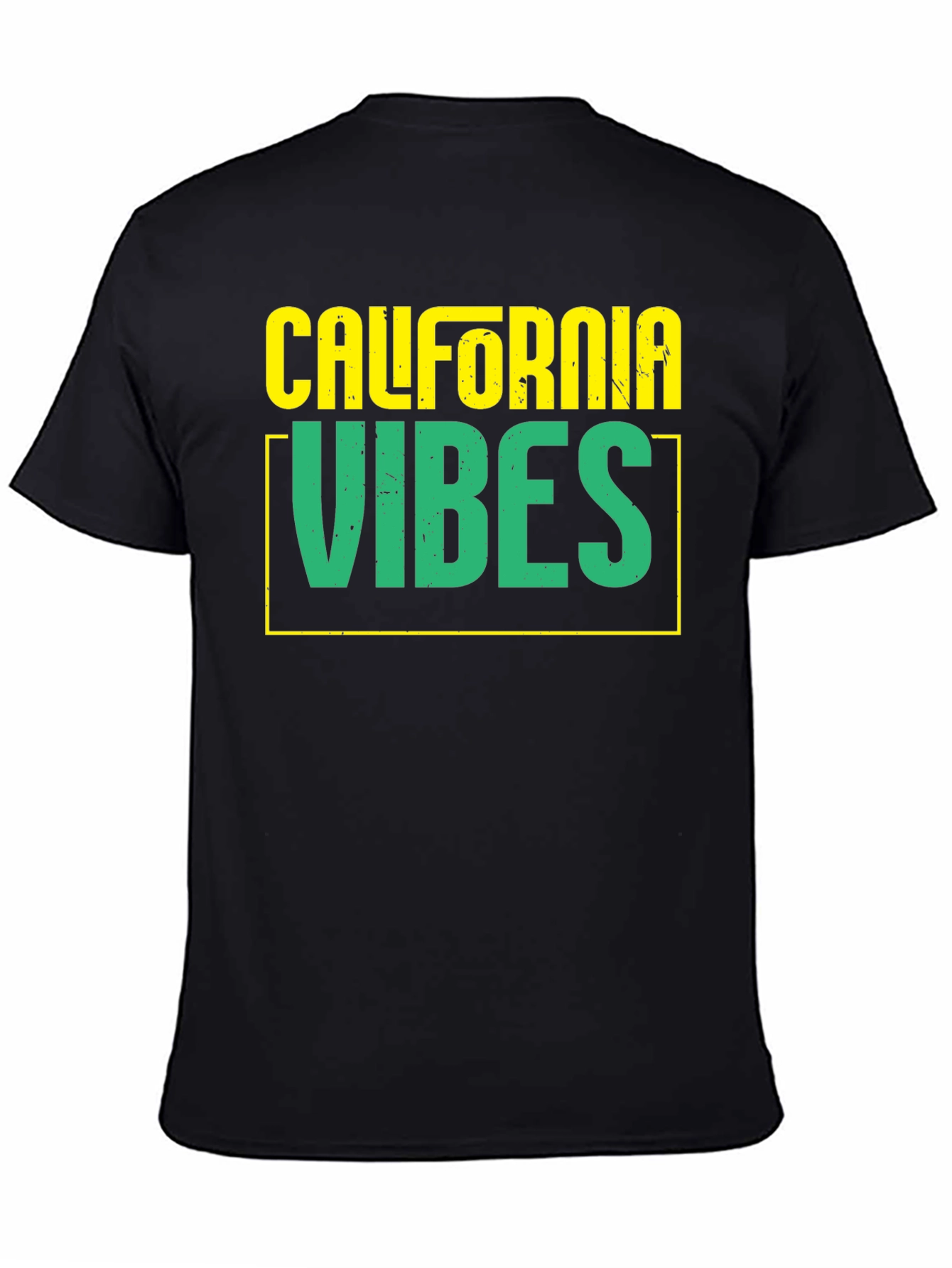 California Vibes Graphic Tee - Black Casual T-Shirt