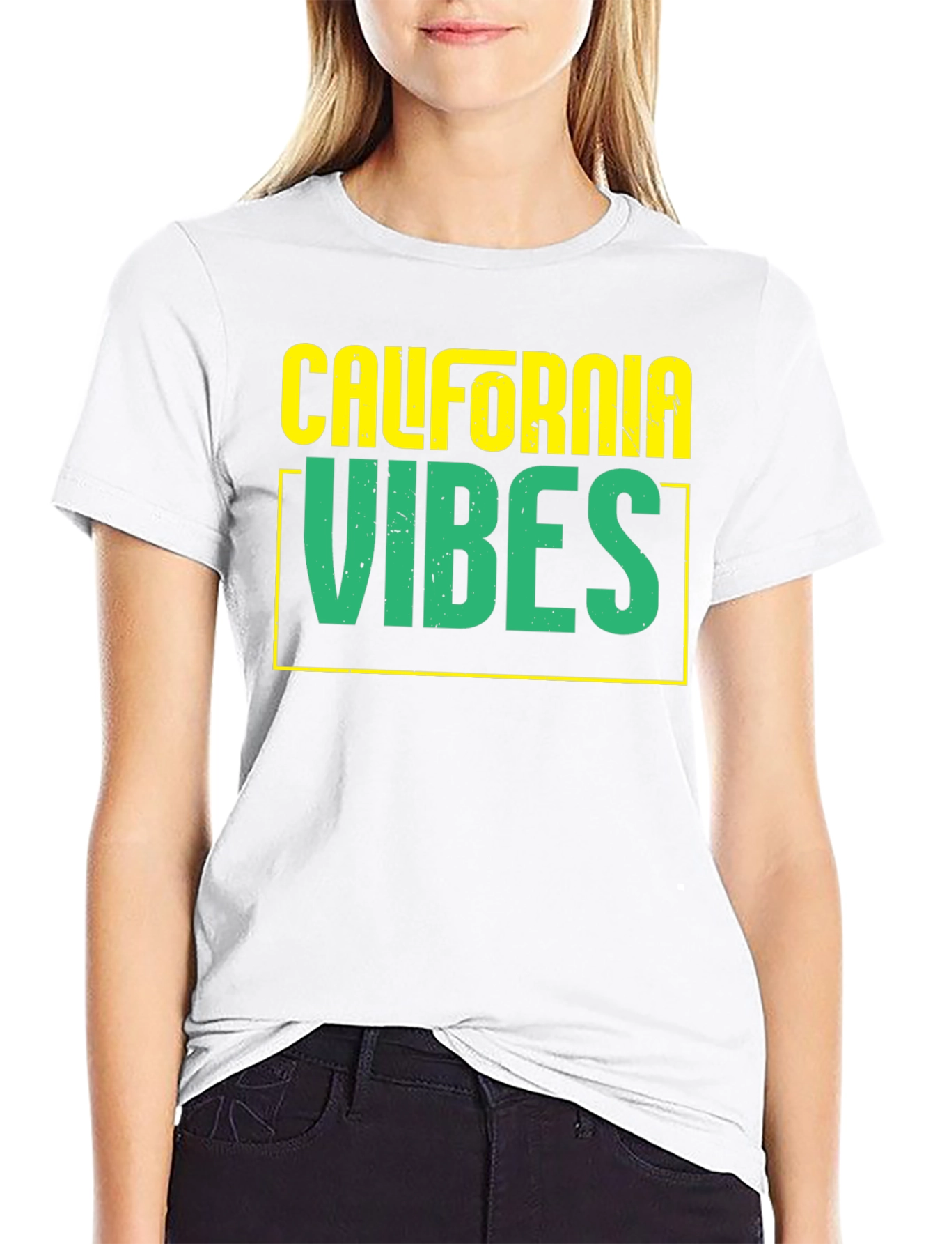 California Vibes Graphic Tee - Black Casual T-Shirt
