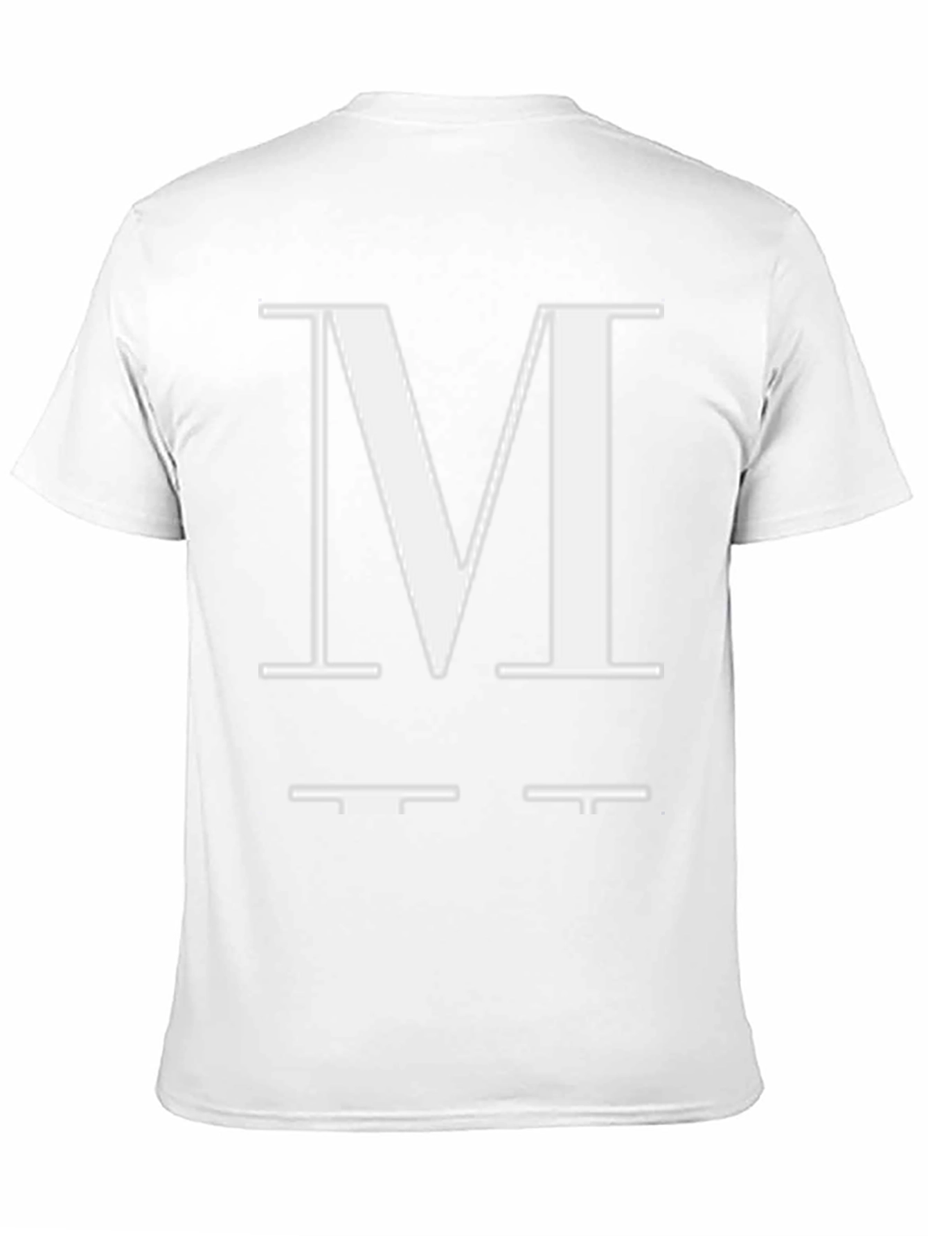 Letter M Graphic Black T-Shirt