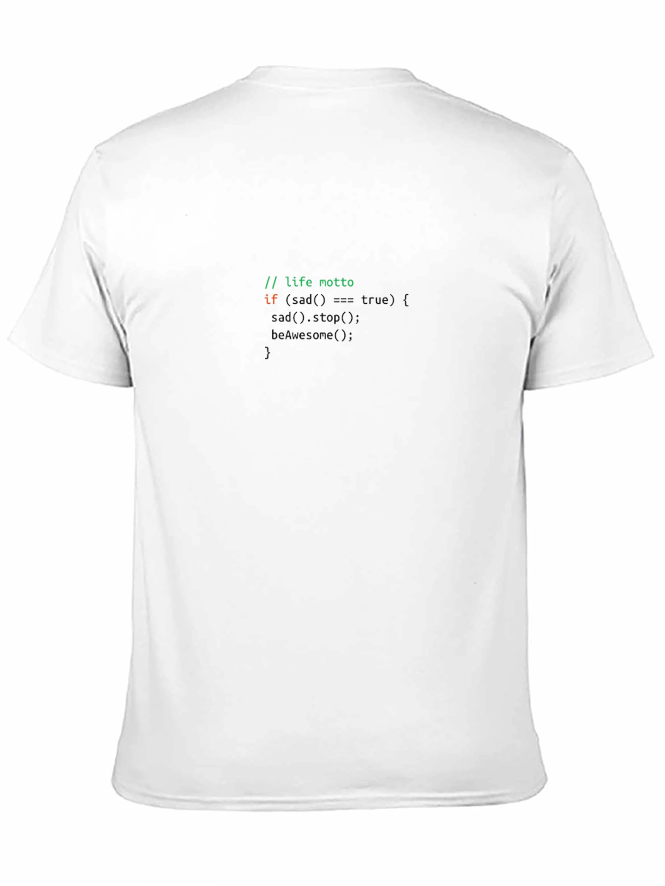 Coders Life Motto Black Tee - If Statements!