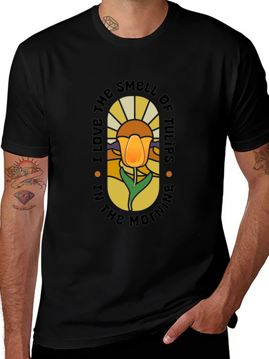 Tulip Smell Morning Graphic Tee - Soft Cotton Comfort