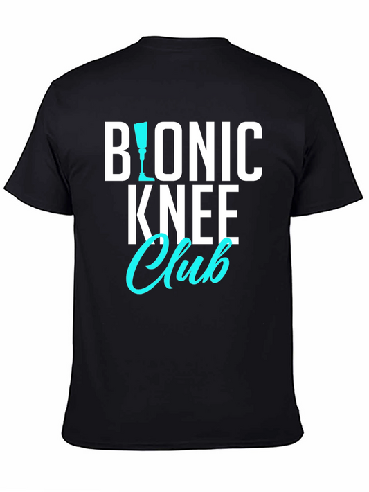 Bionic Knee Club T-Shirt - Funny Medical Humor Tee