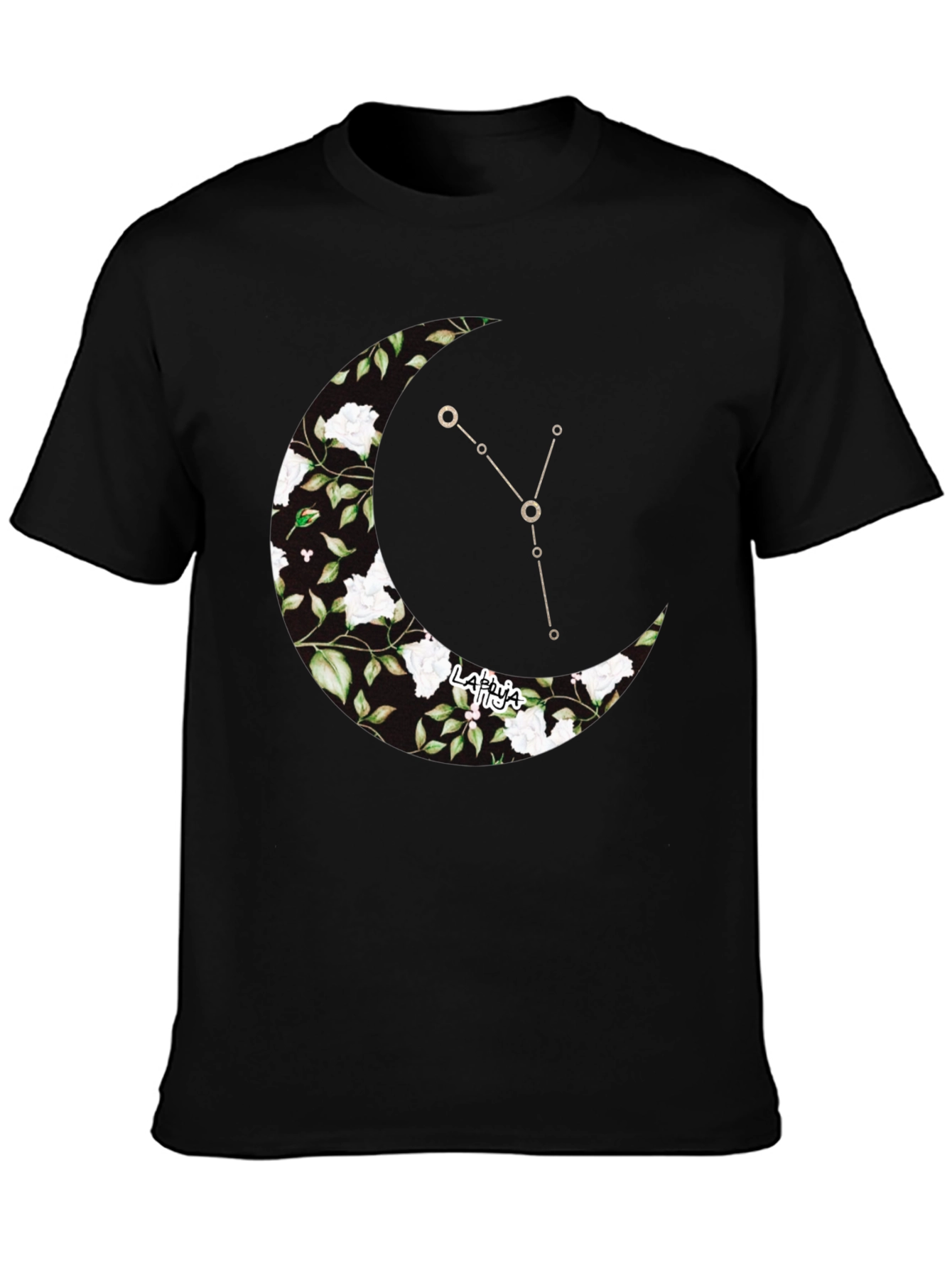 Crescent Moon Constellation Graphic T-Shirt
