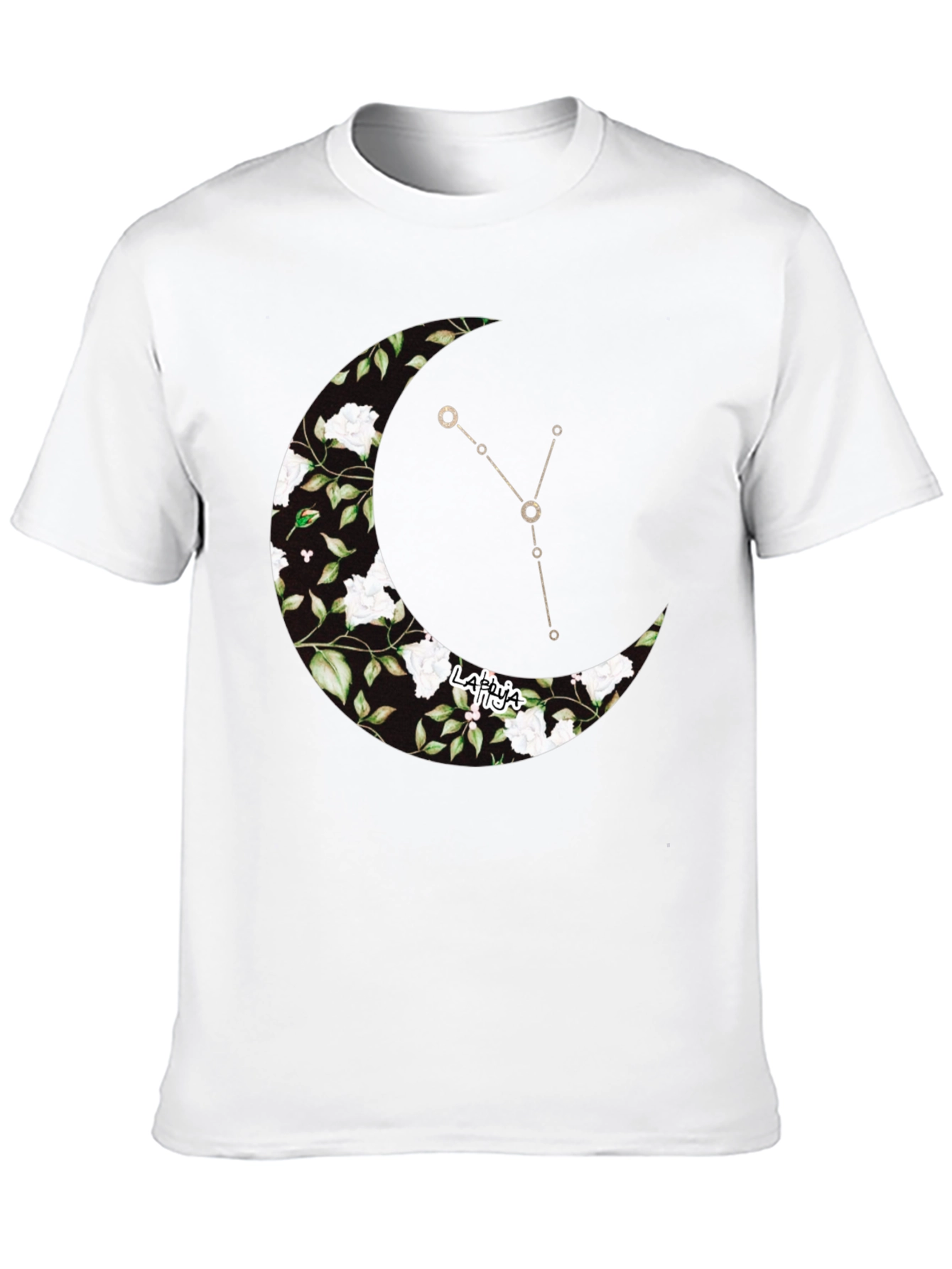 Crescent Moon Constellation Graphic T-Shirt