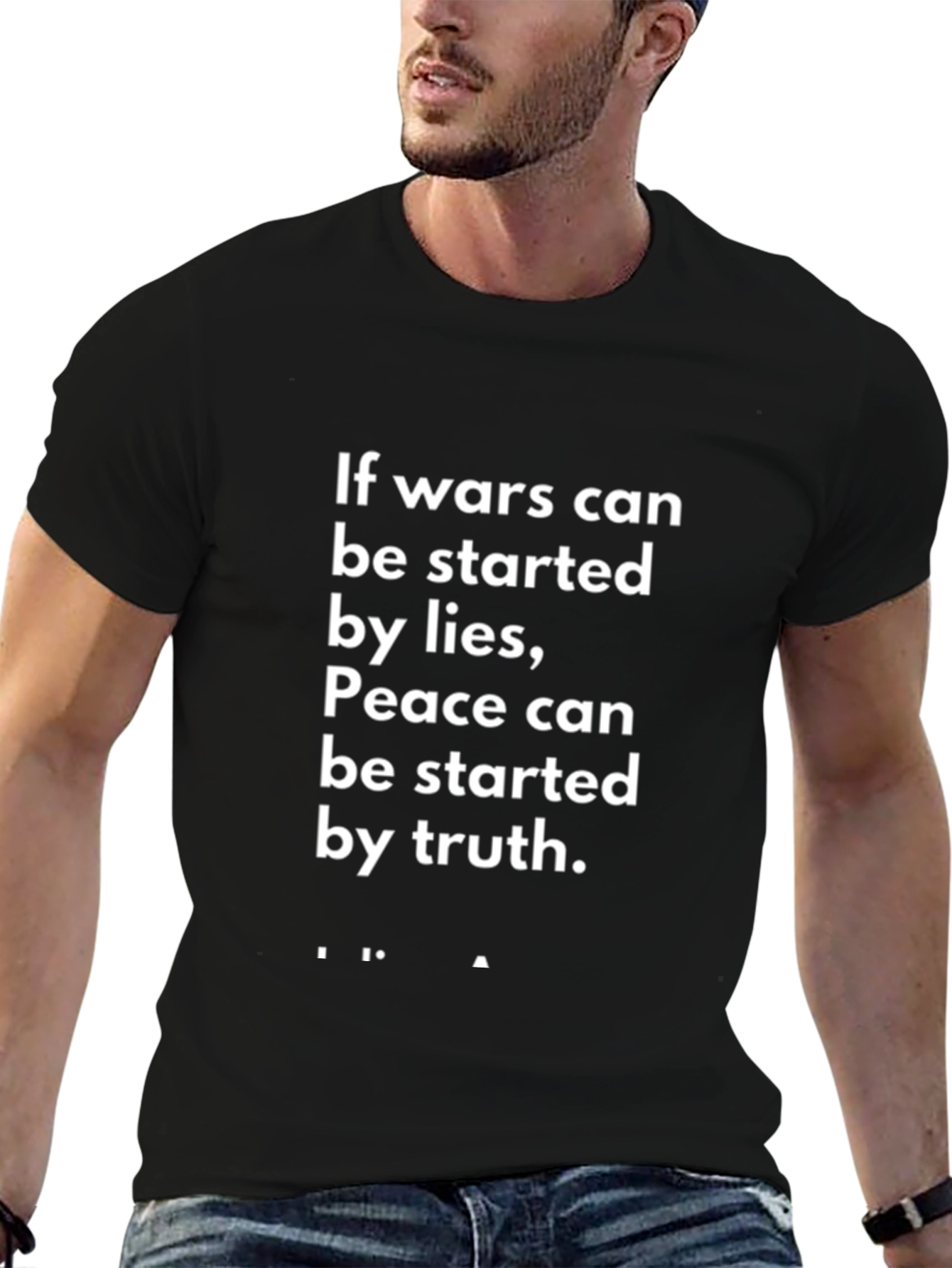 Peace & Truth T-Shirt - Mens Black Graphic Tee