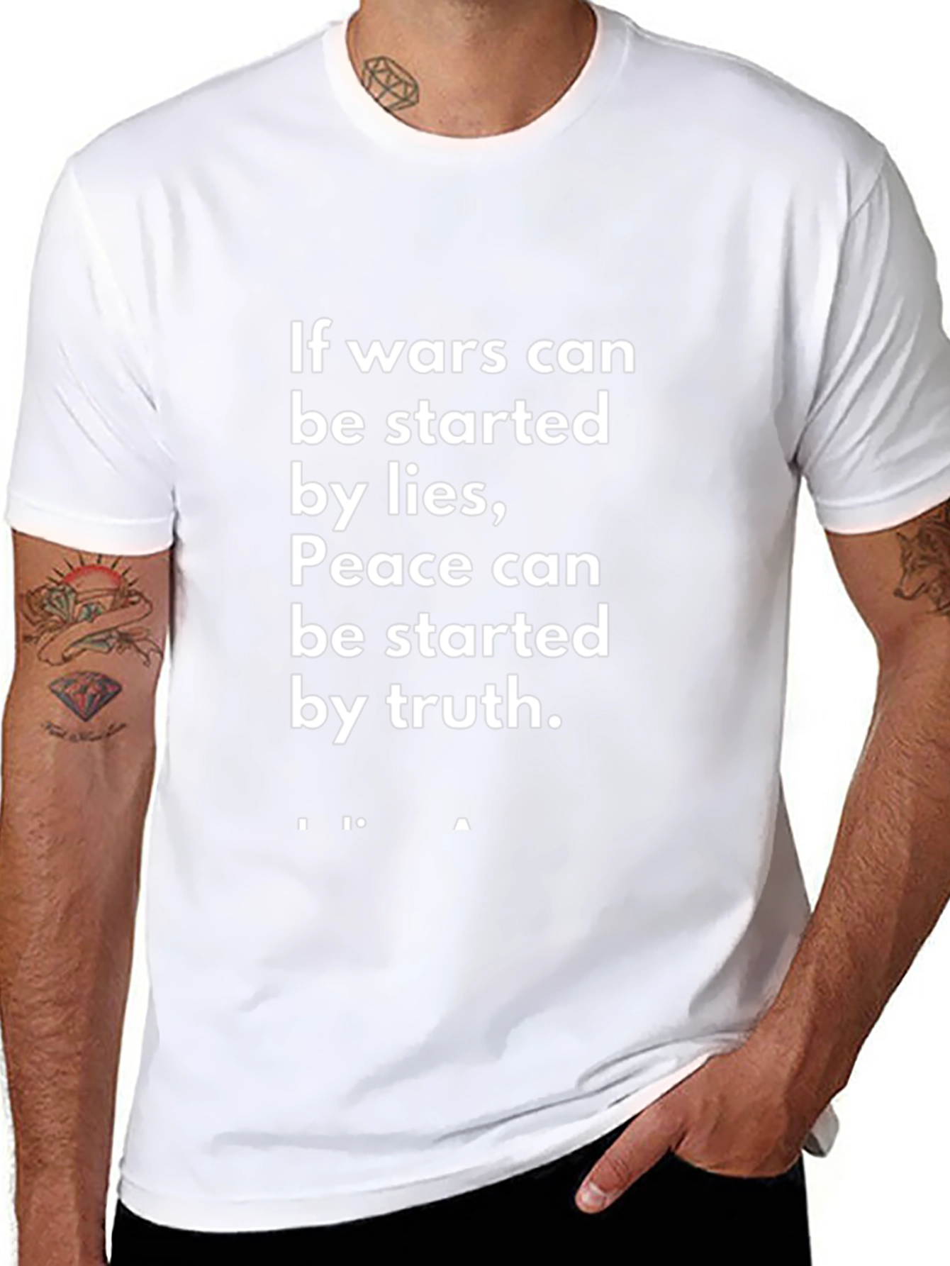 Peace & Truth T-Shirt - Mens Black Graphic Tee