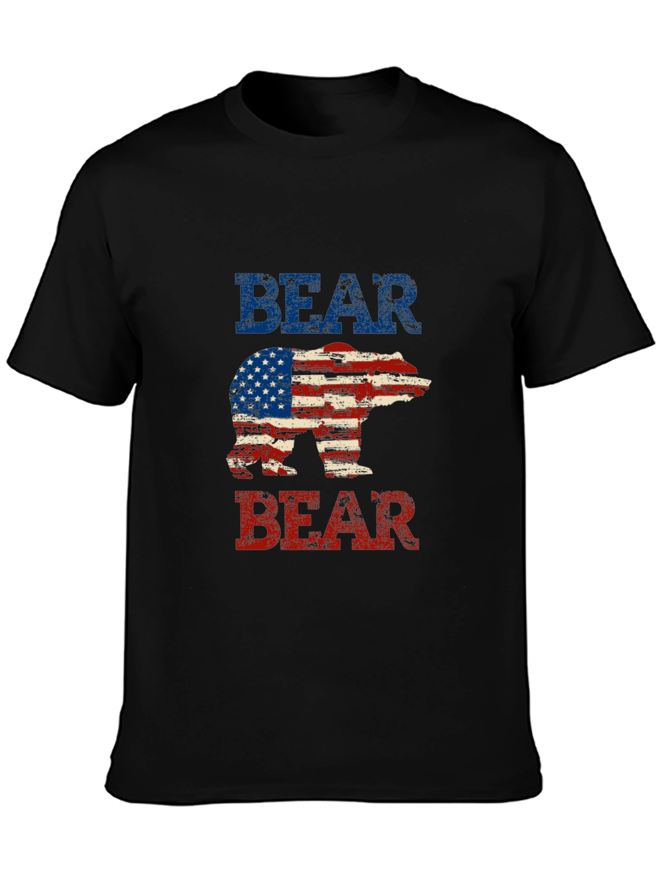 American Flag Bear Patriotic T-Shirt