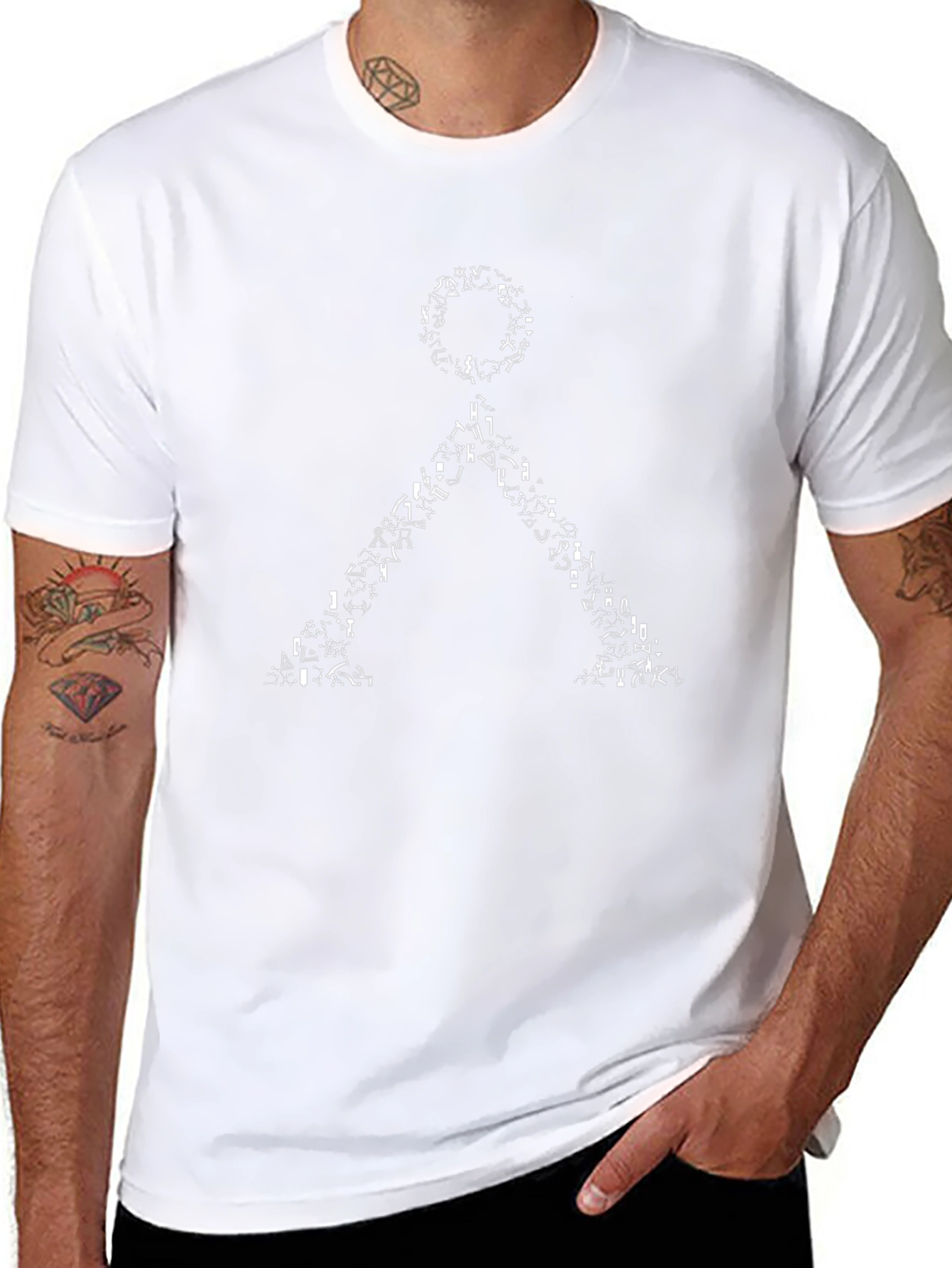 Abstract Symbol Black T-Shirt
