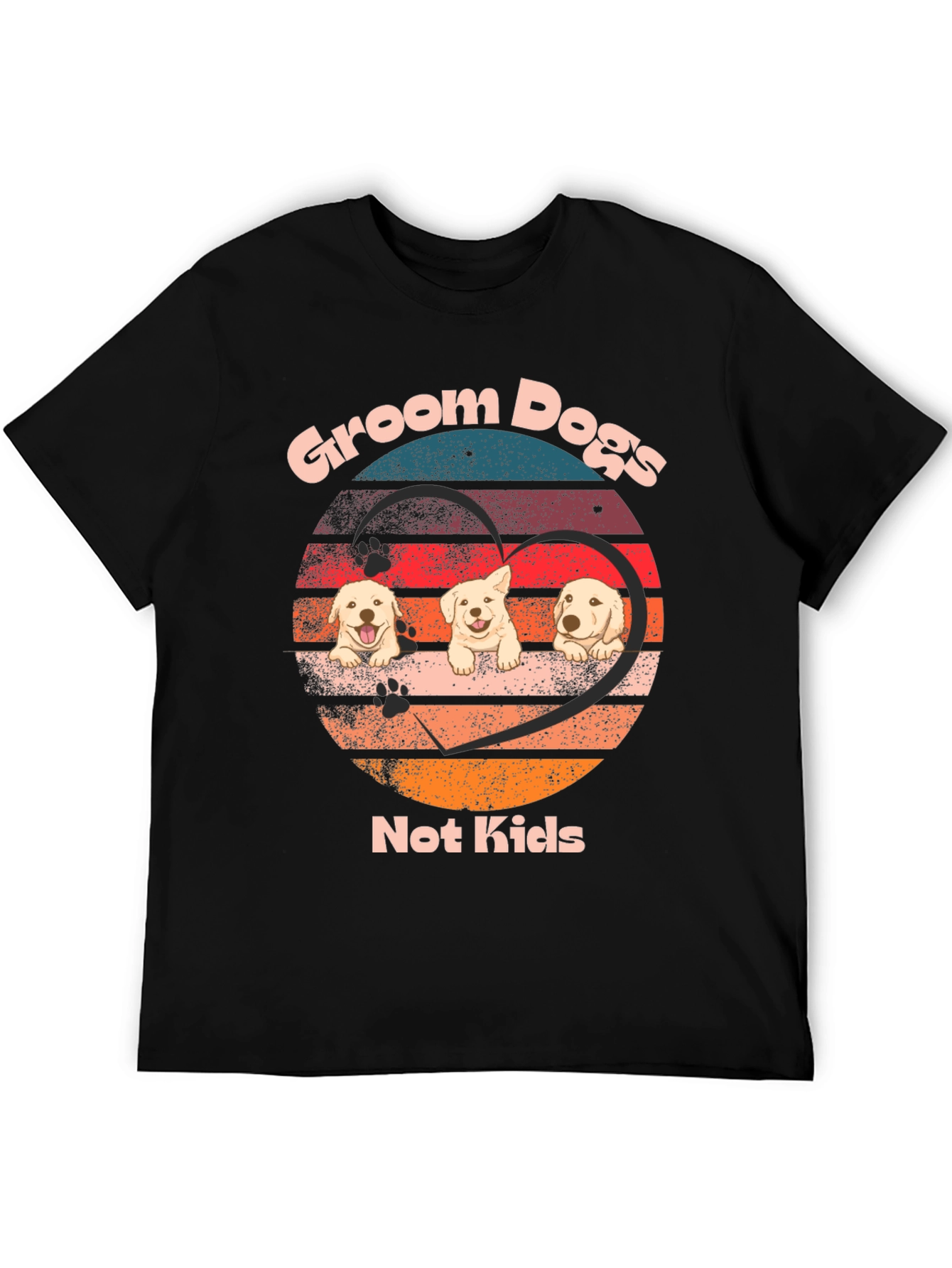 Groom Dogs Not Kids T-Shirt – Funny Golden Retriever Tee