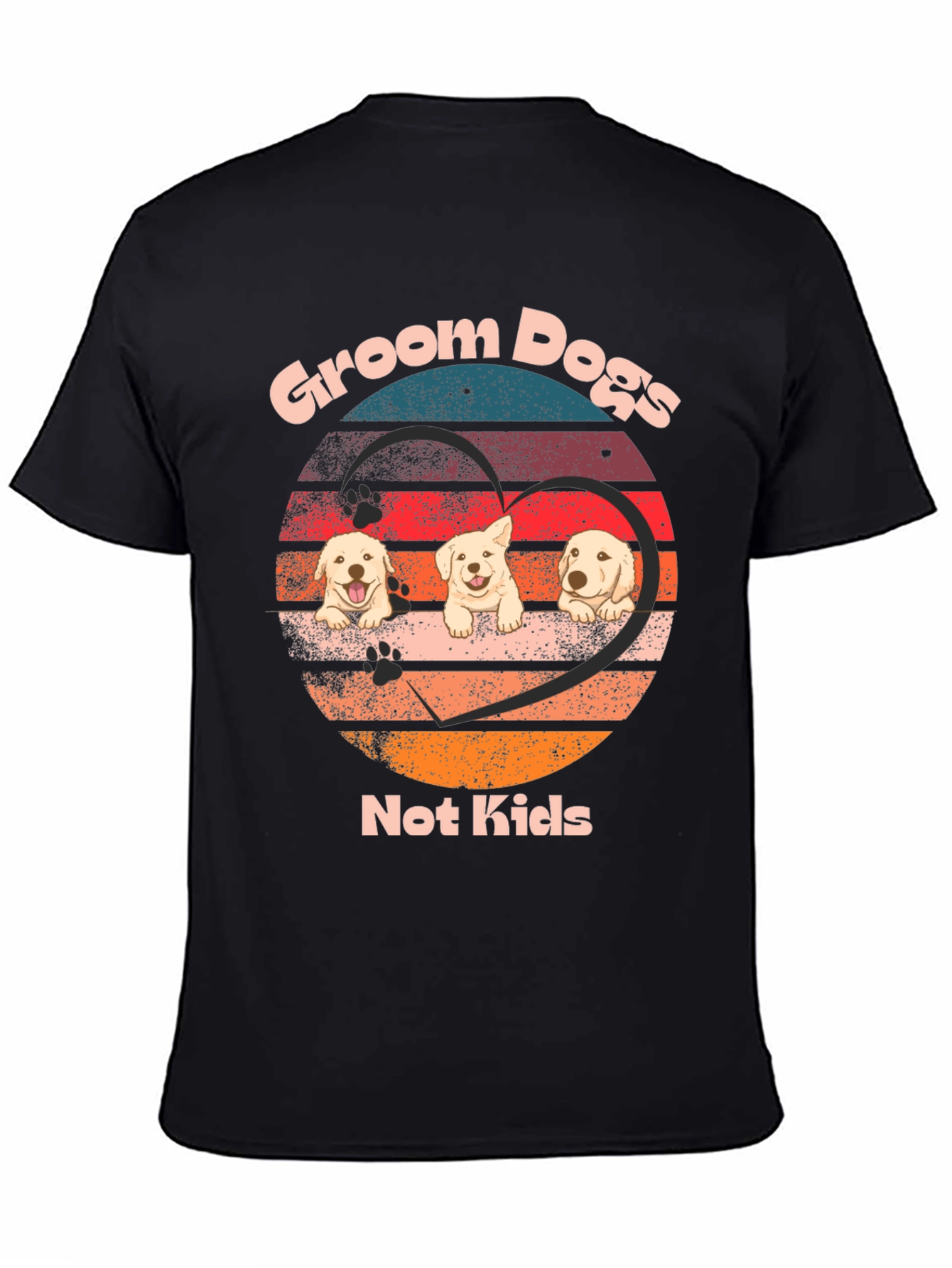 Groom Dogs Not Kids T-Shirt – Funny Golden Retriever Tee