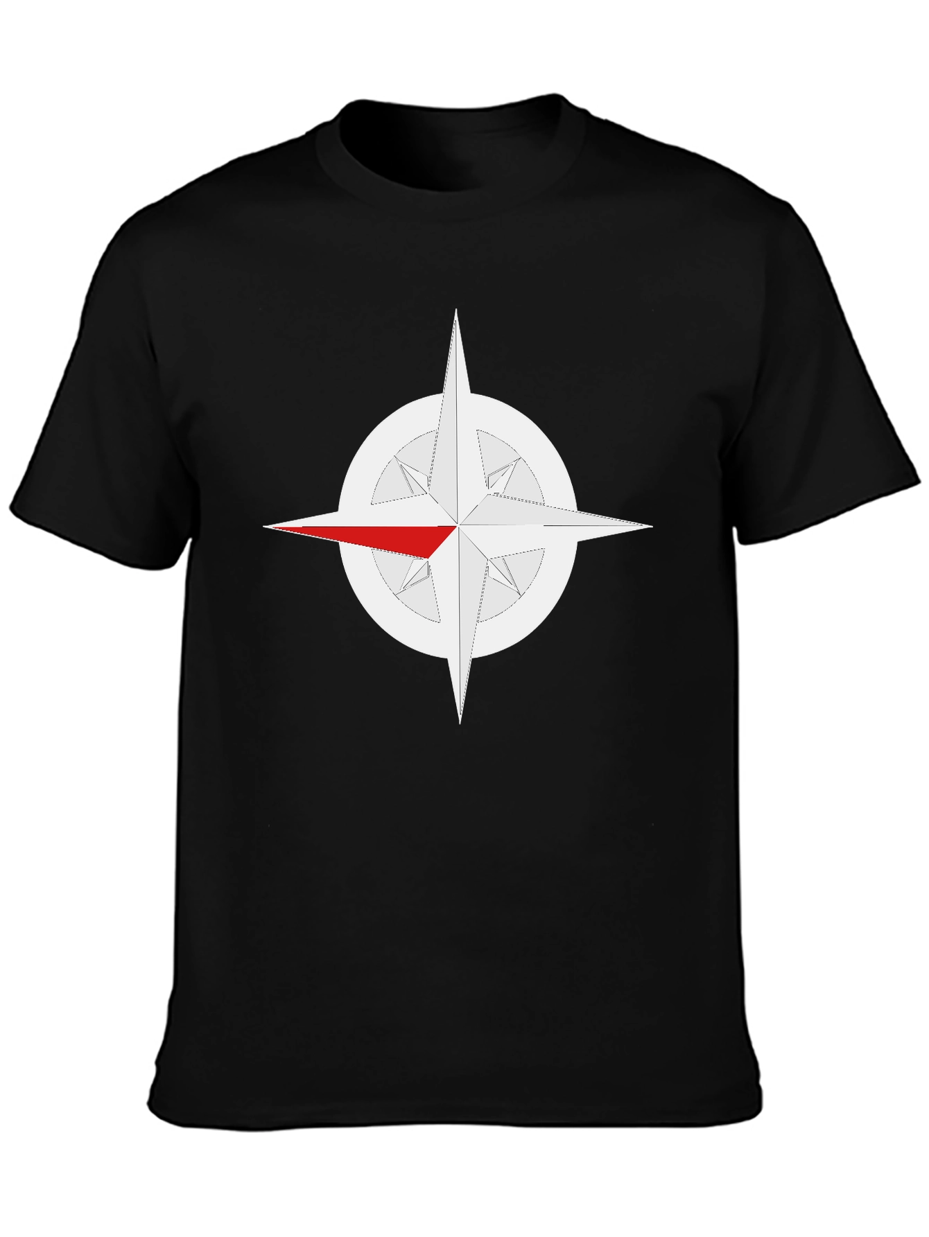 Compass Rose Graphic Tee - Classic Black