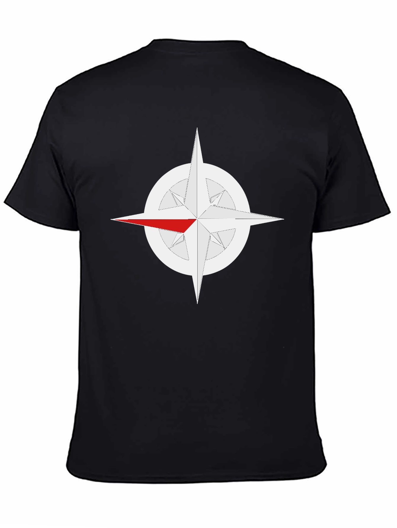 Compass Rose Graphic Tee - Classic Black