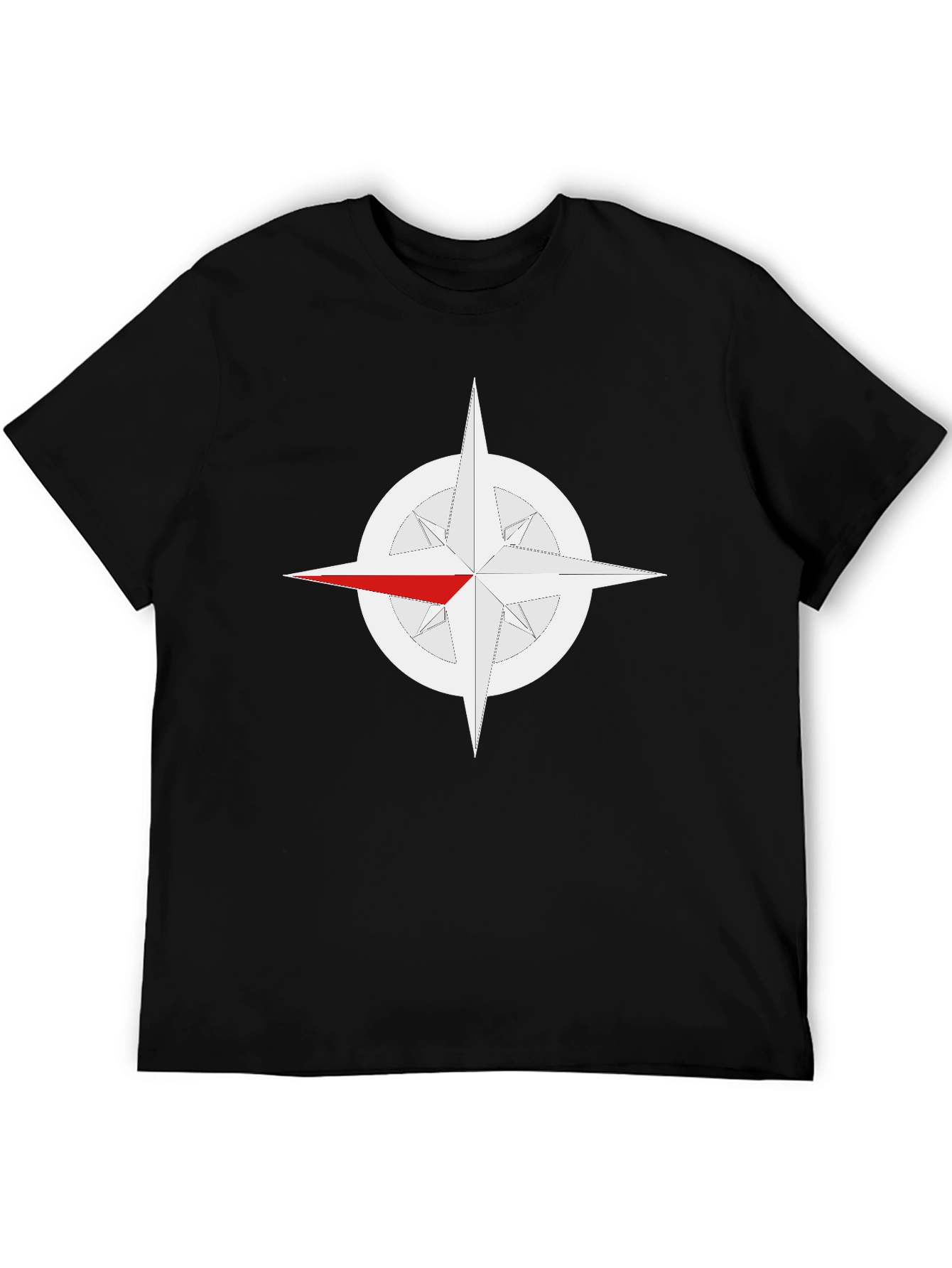 Compass Rose Graphic Tee - Classic Black