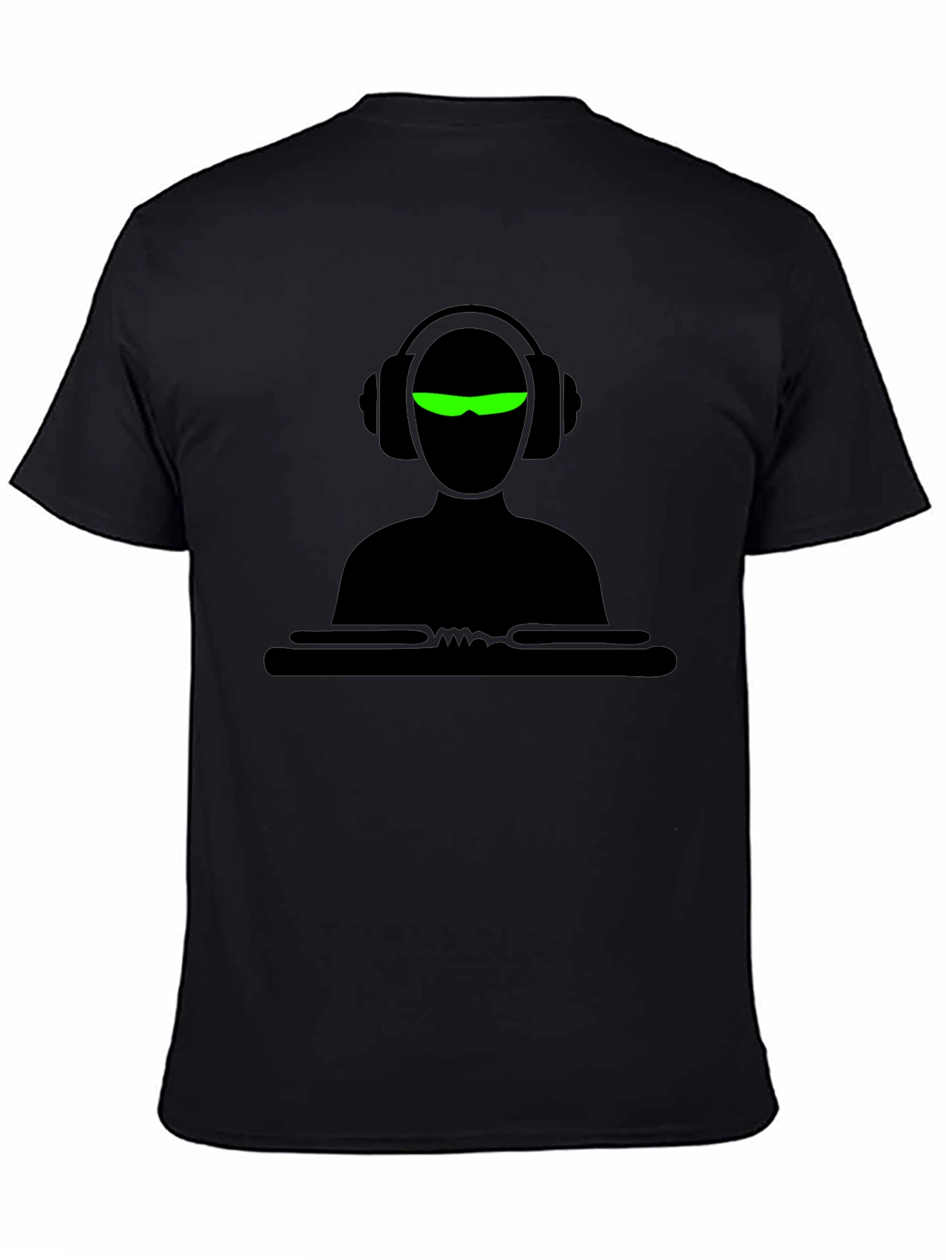 DJ Graphic Black T-Shirt - Music Lover Tee