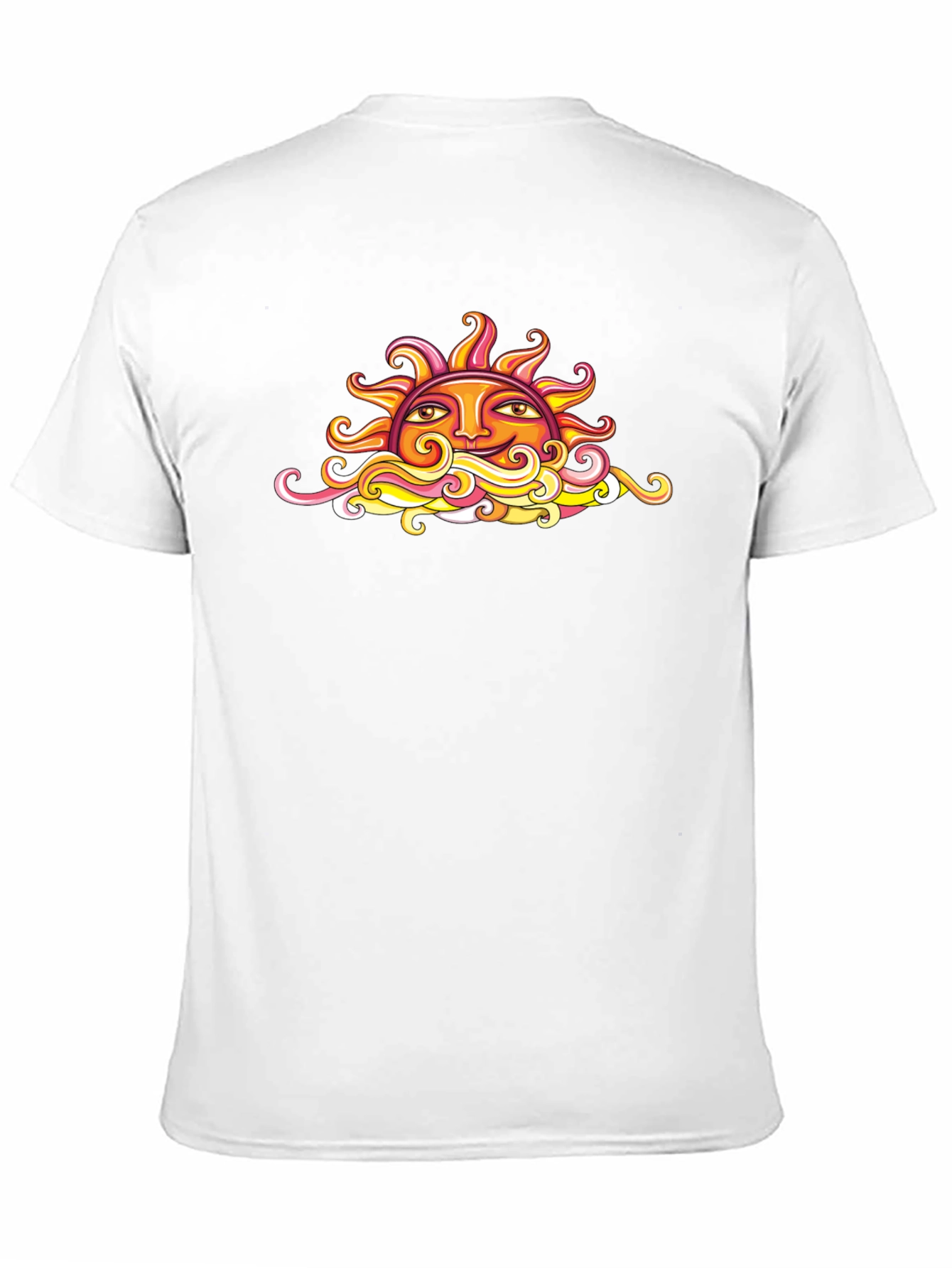 Sun Graphic Black T-Shirt - Artistic Design