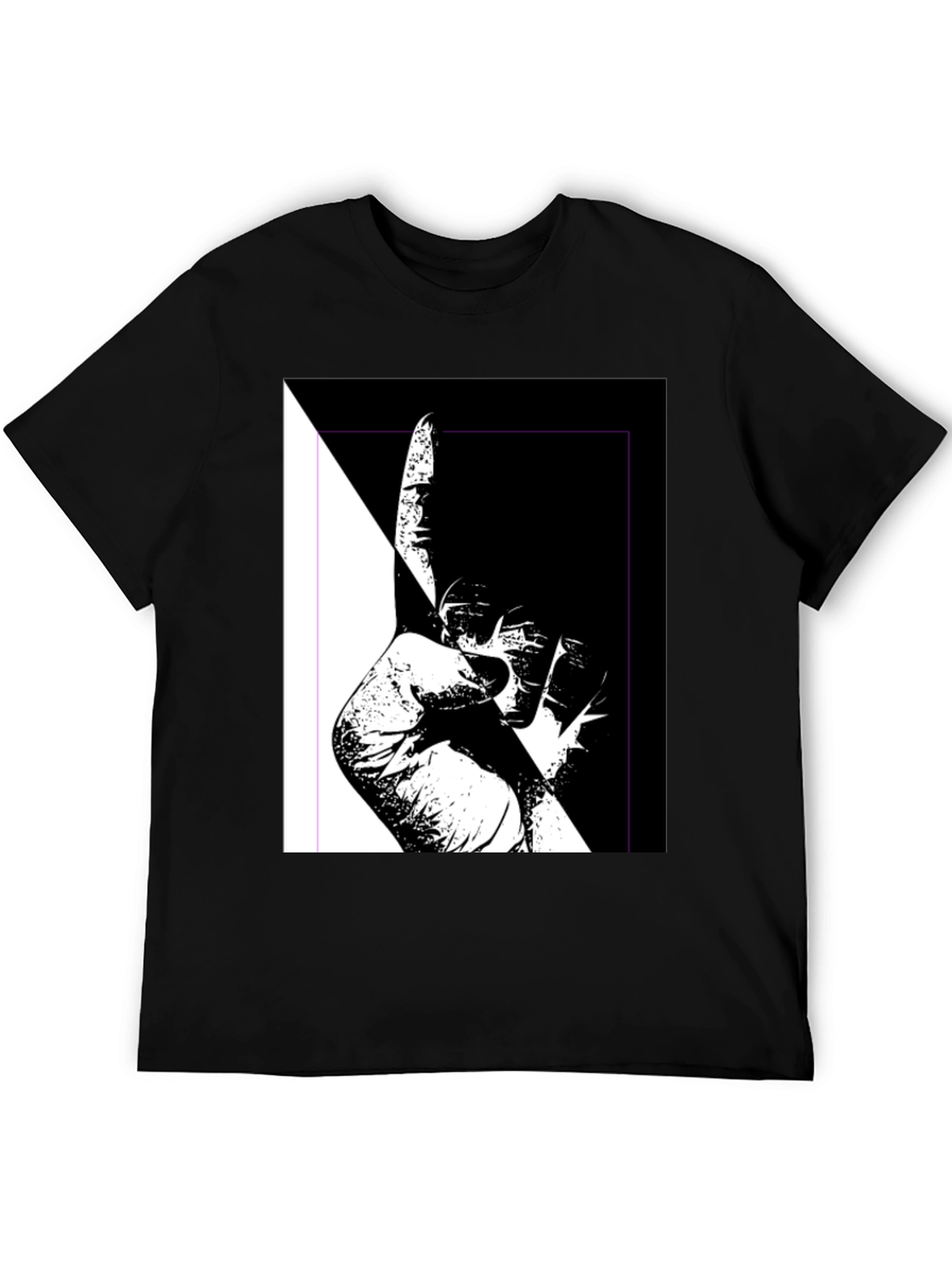 Unique Black & White Graphic Tee