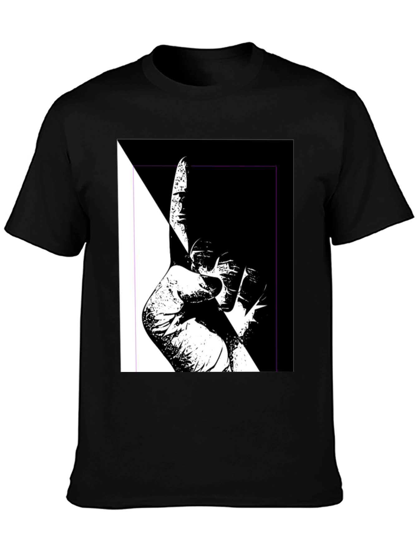 Unique Black & White Graphic Tee