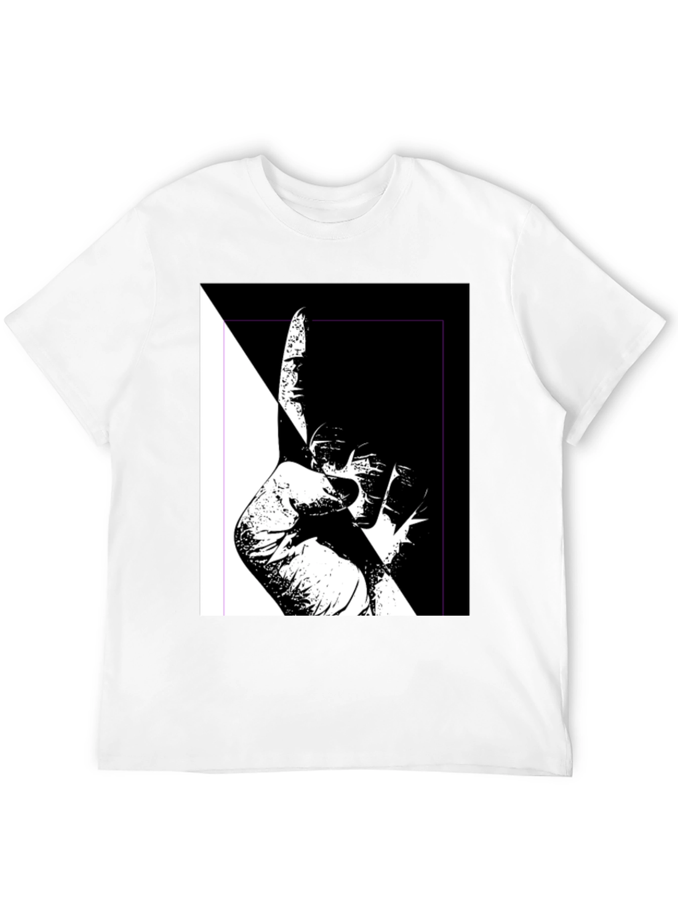 Unique Black & White Graphic Tee