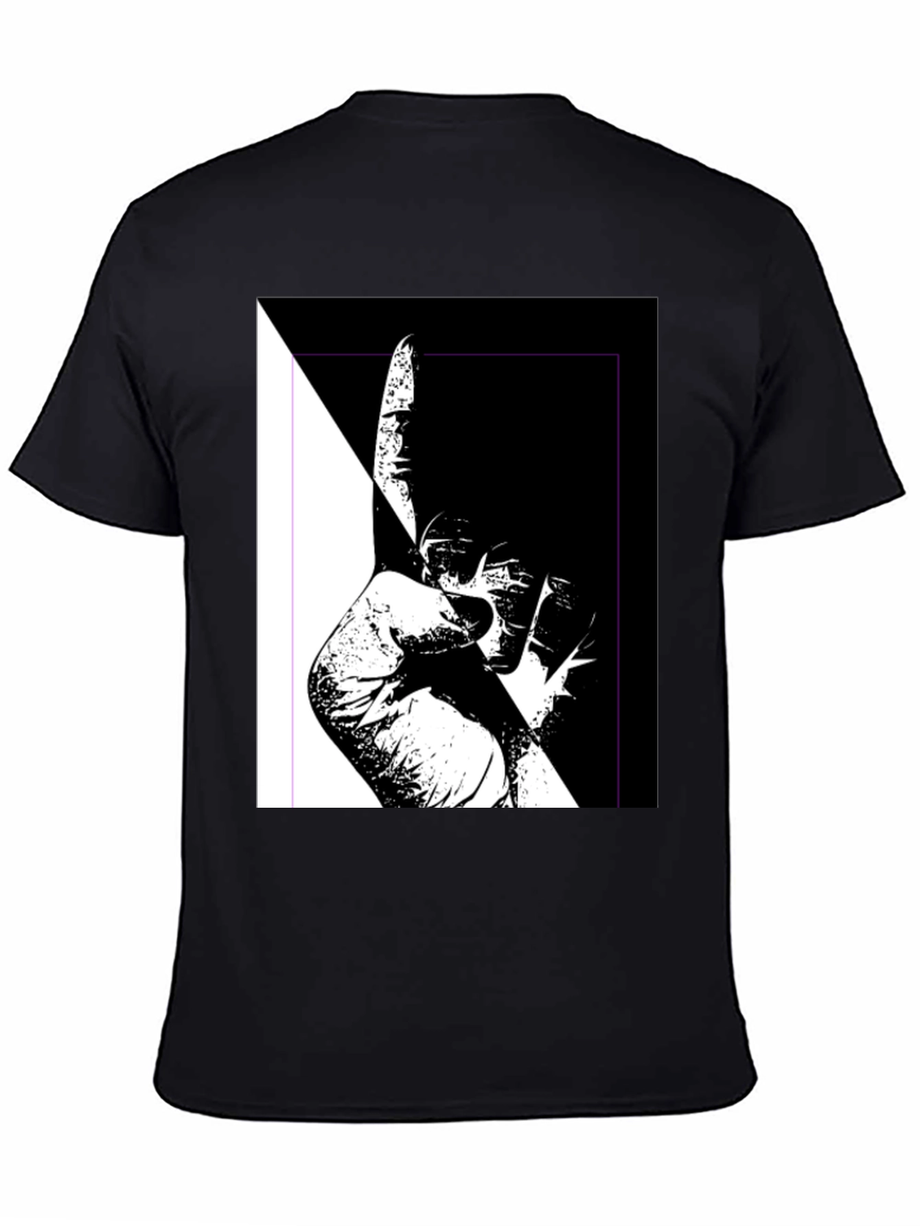 Unique Black & White Graphic Tee
