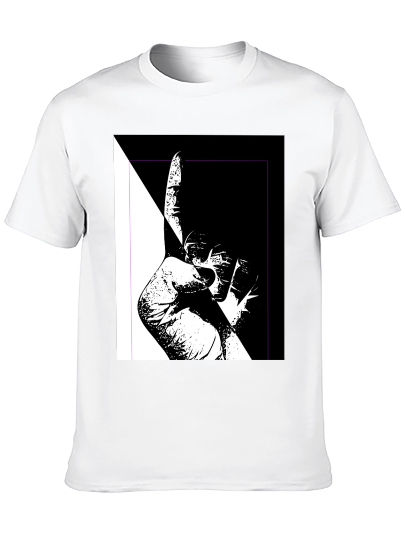 Unique Black & White Graphic Tee