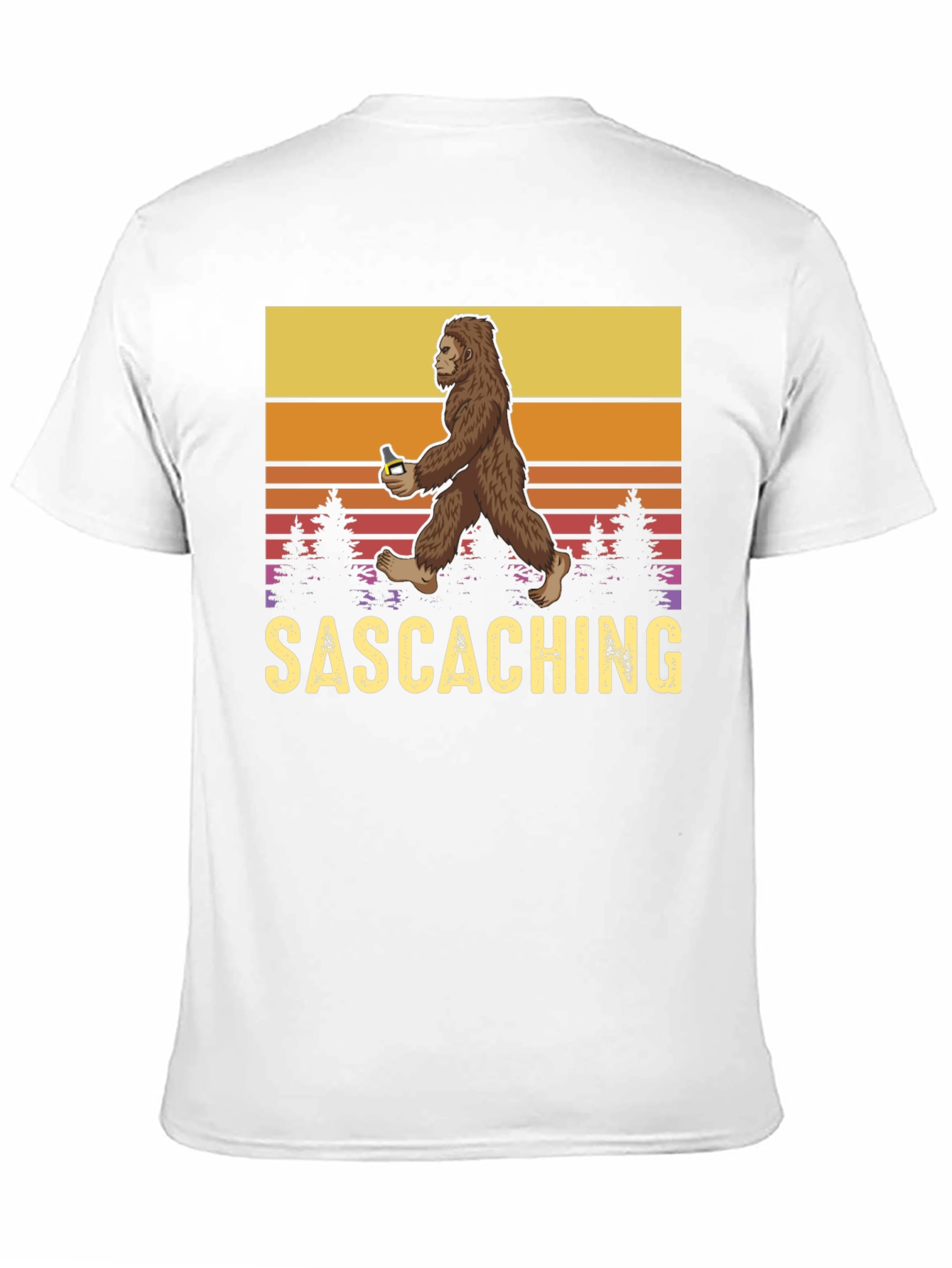 Sasquatch Drinking Beer T-Shirt